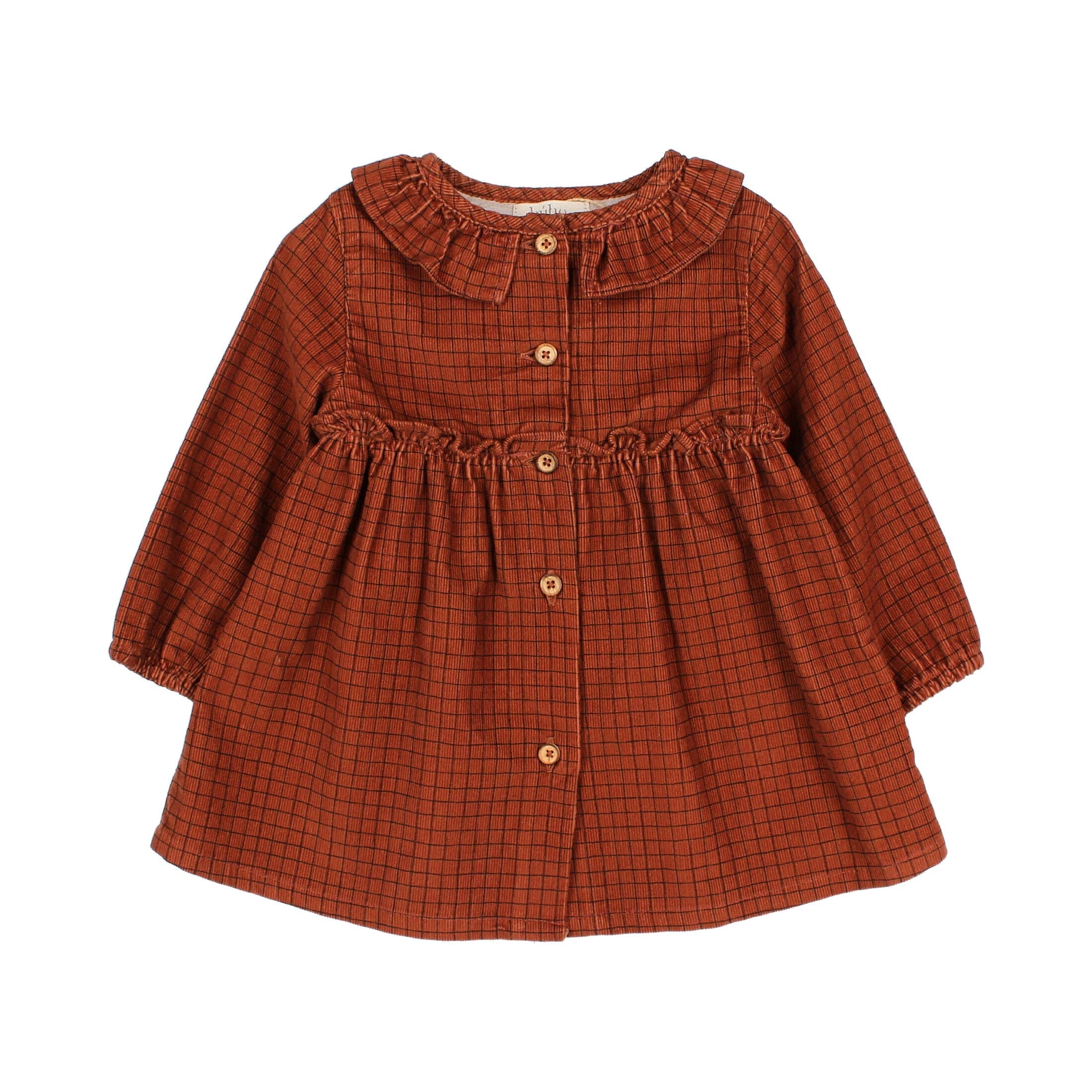 Buho Brick Mini Checked Dress