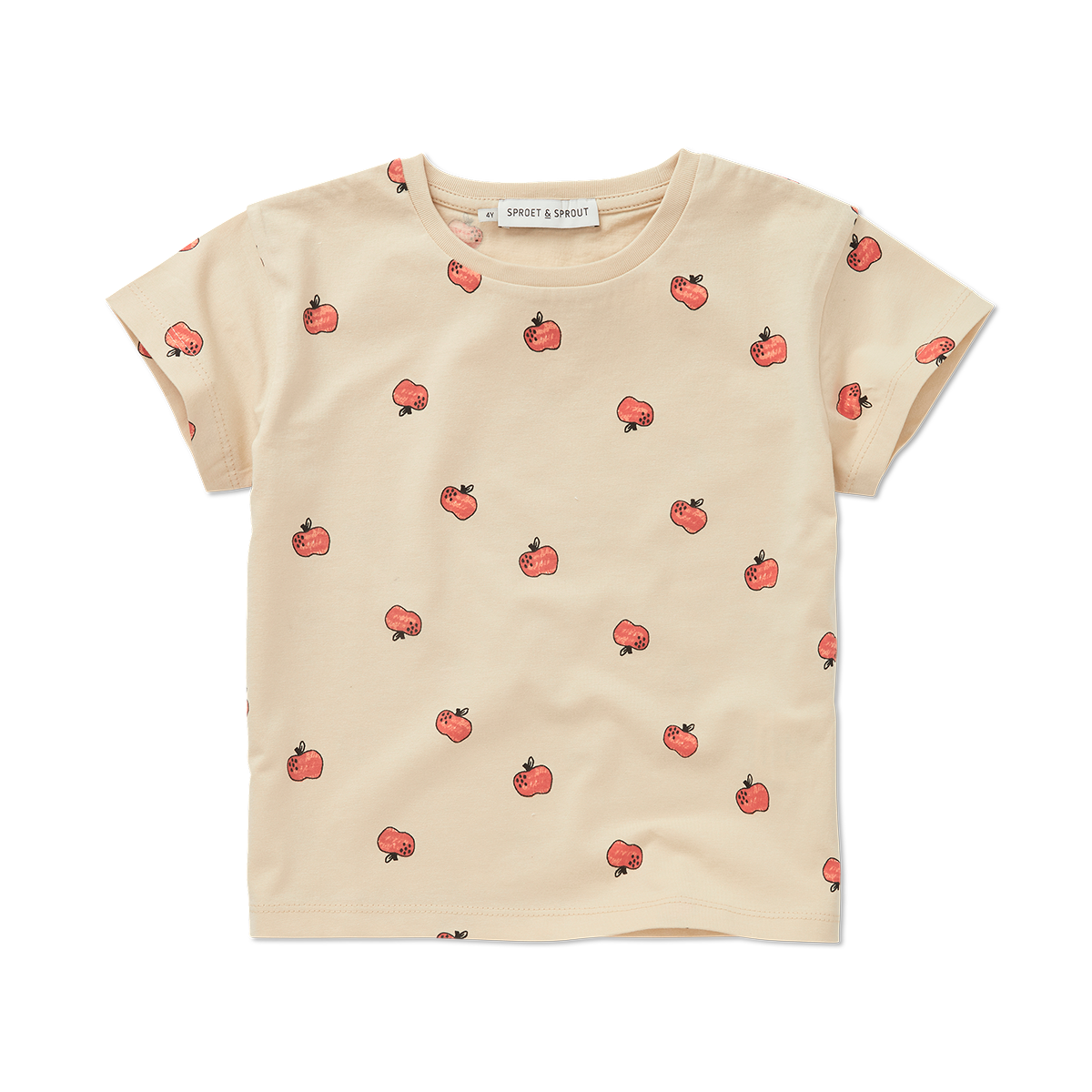 Sproet & Sprout Sesame Apple Print T-Shirt
