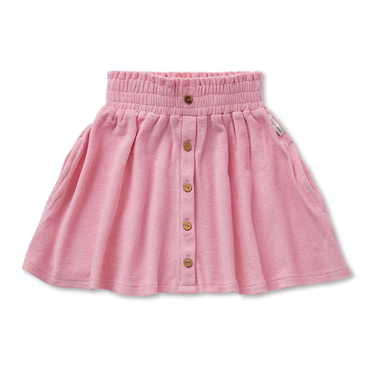 Sproet and Sprout Podium Pink Smock Skirt Buttons