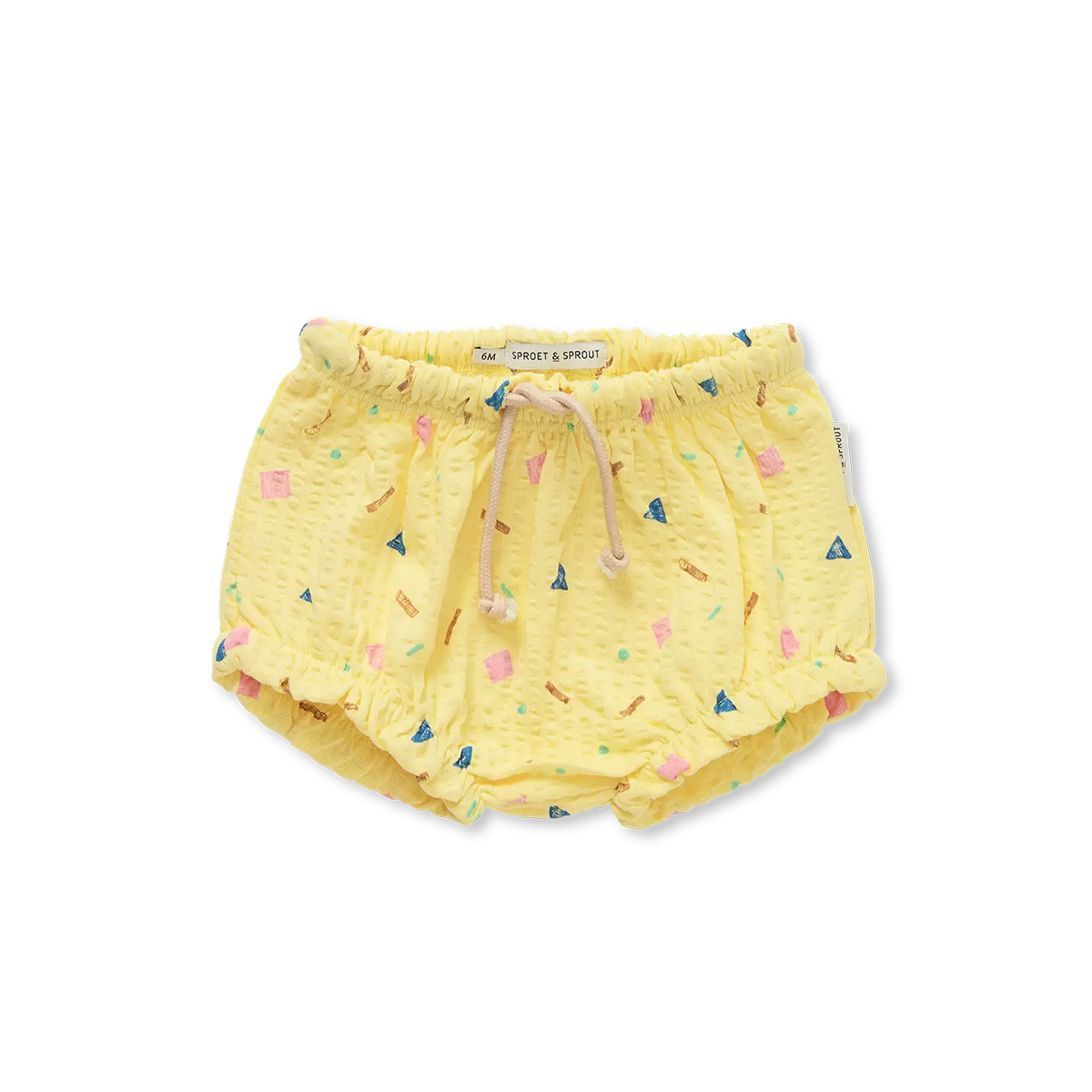 Sproet and Sprout Pastel Yellow Loose Sprinkle Print Bloomer