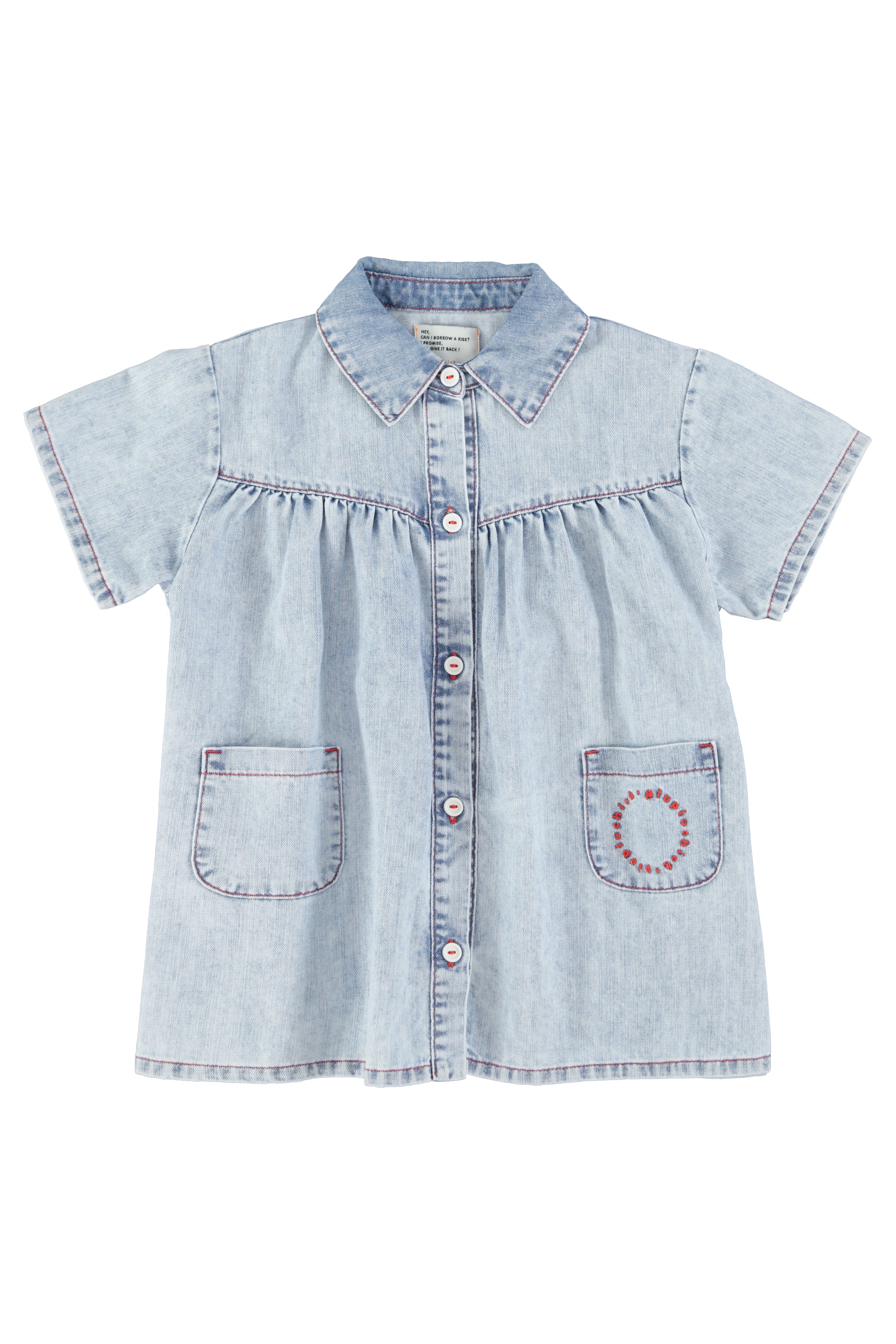 Piupiuchick Knee-Length Dress Light Blue Denim