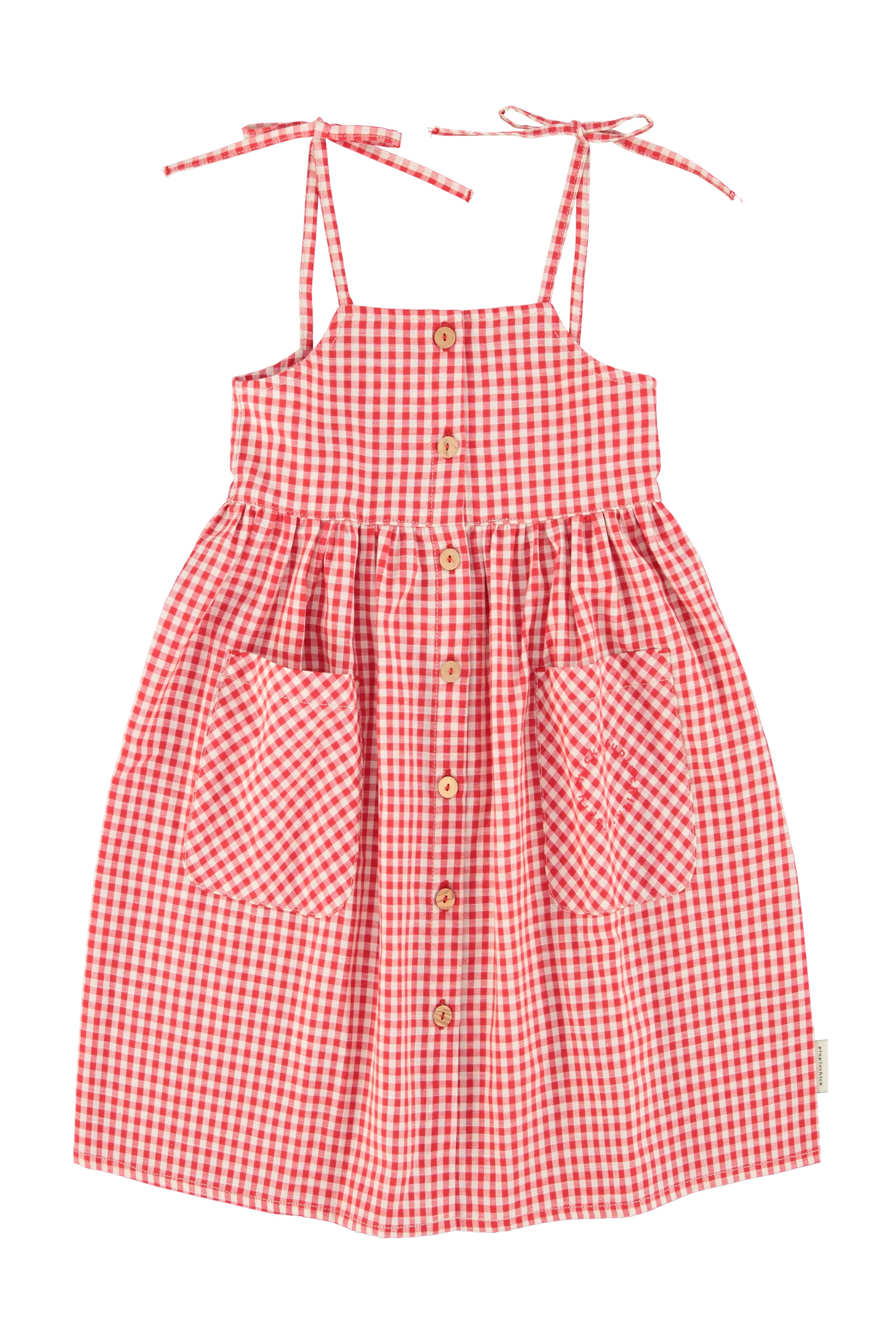 Piupiuchick Red/Ecru Checkered Long Dress 12 Piupiuchick Red/Ecru Checkered Long Dress 12