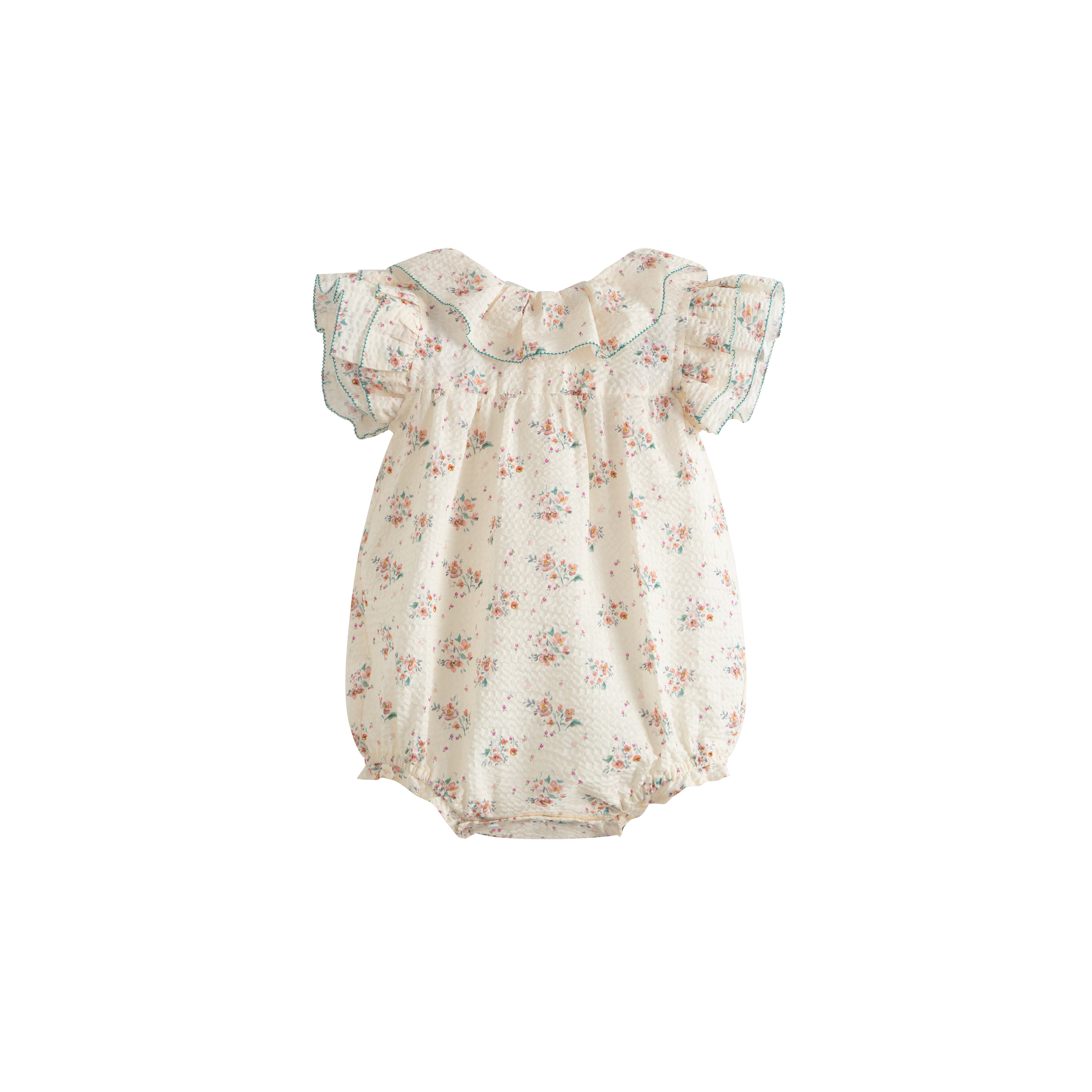 Cera Una Volta Roberta Romper Cream Flower