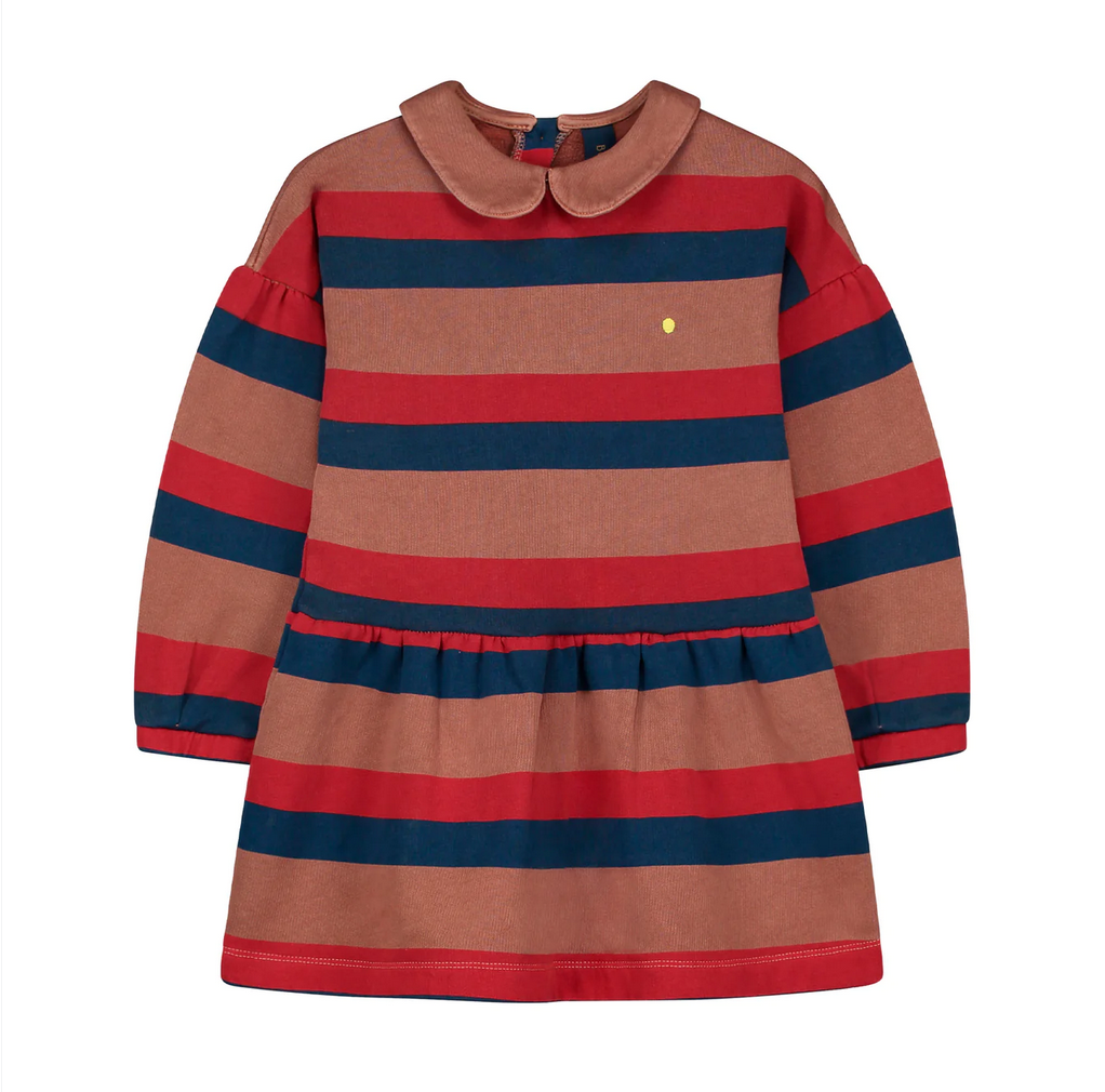 Bonmot Wood Stripe Collared Dress