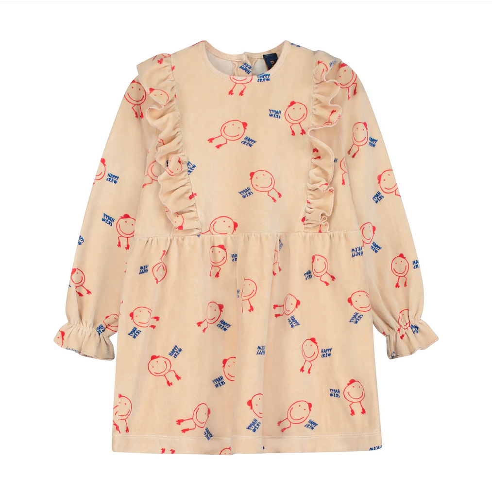 Bonmot Cream Happy Crew Dress