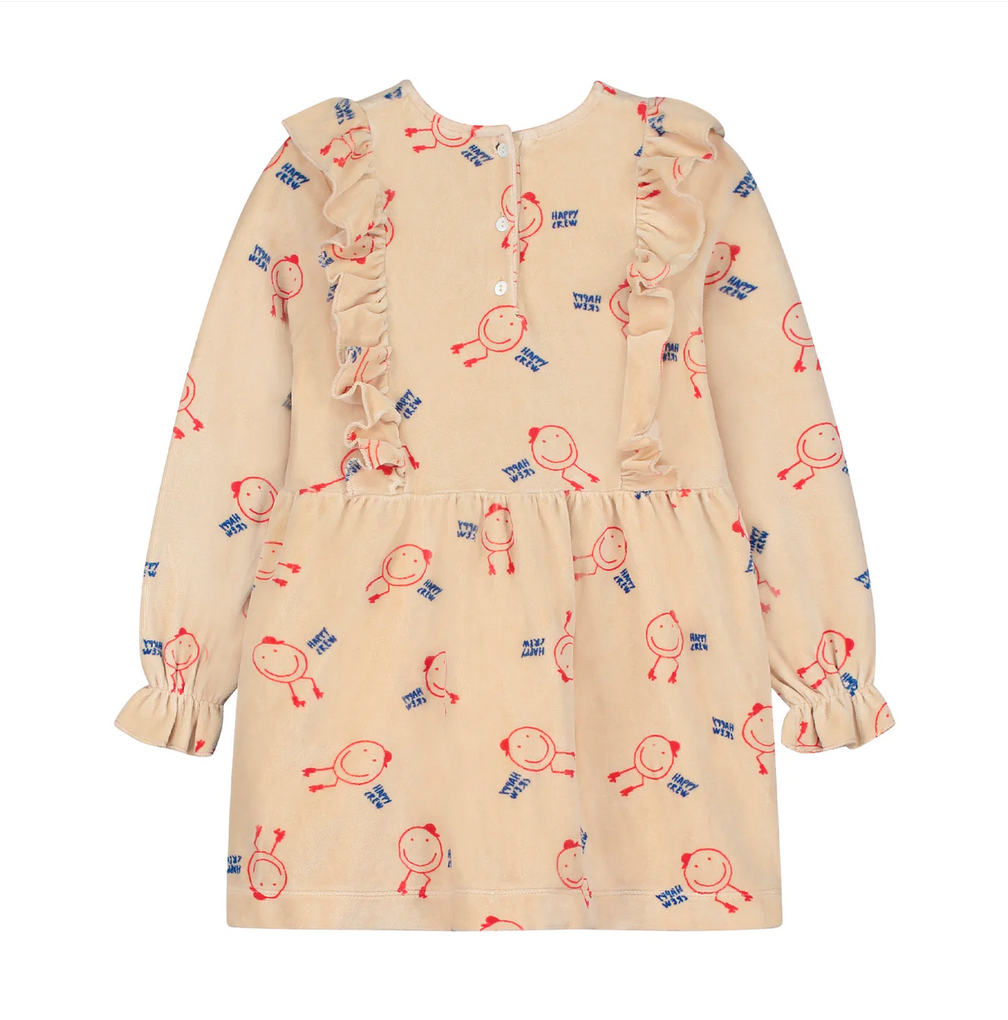 Bonmot Cream Happy Crew Dress