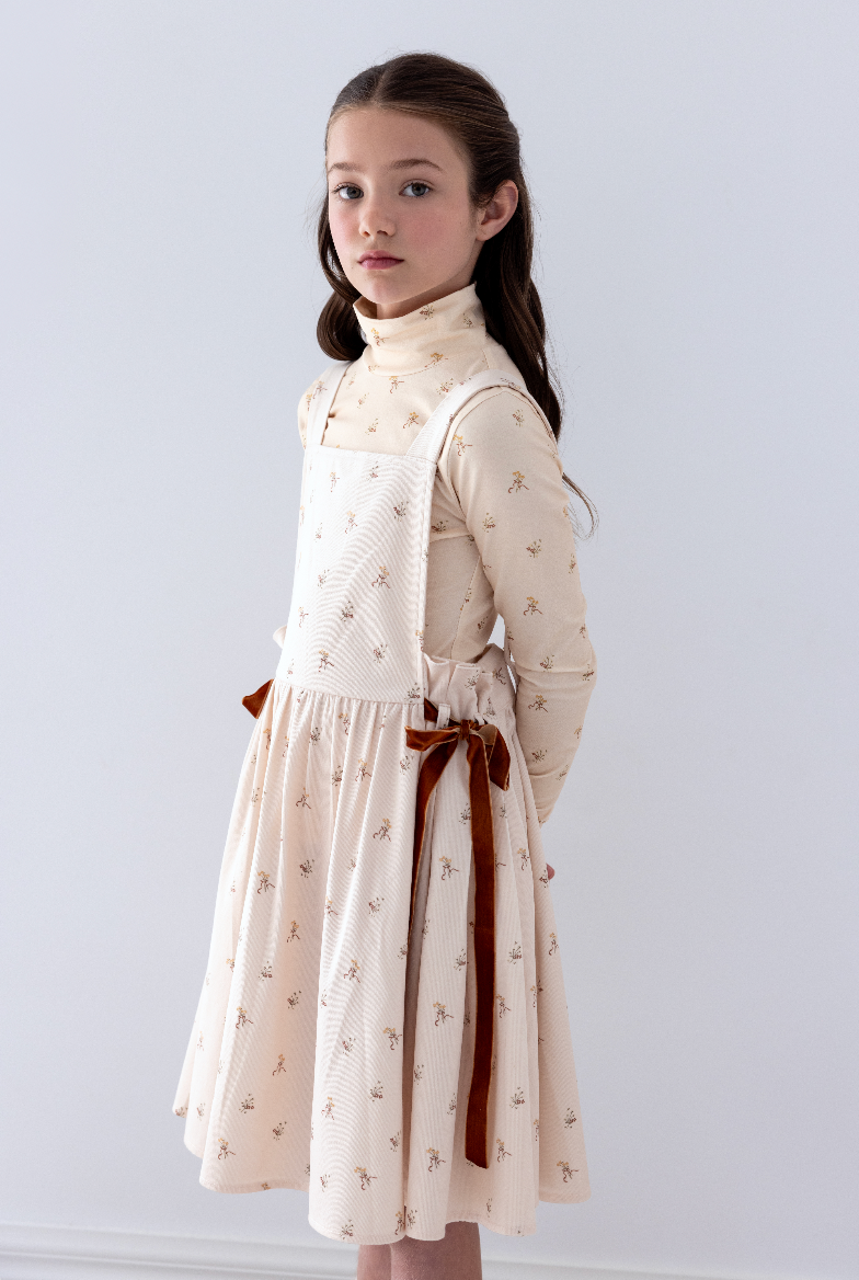Steph The Label Twigg Printed Cord Pinafore