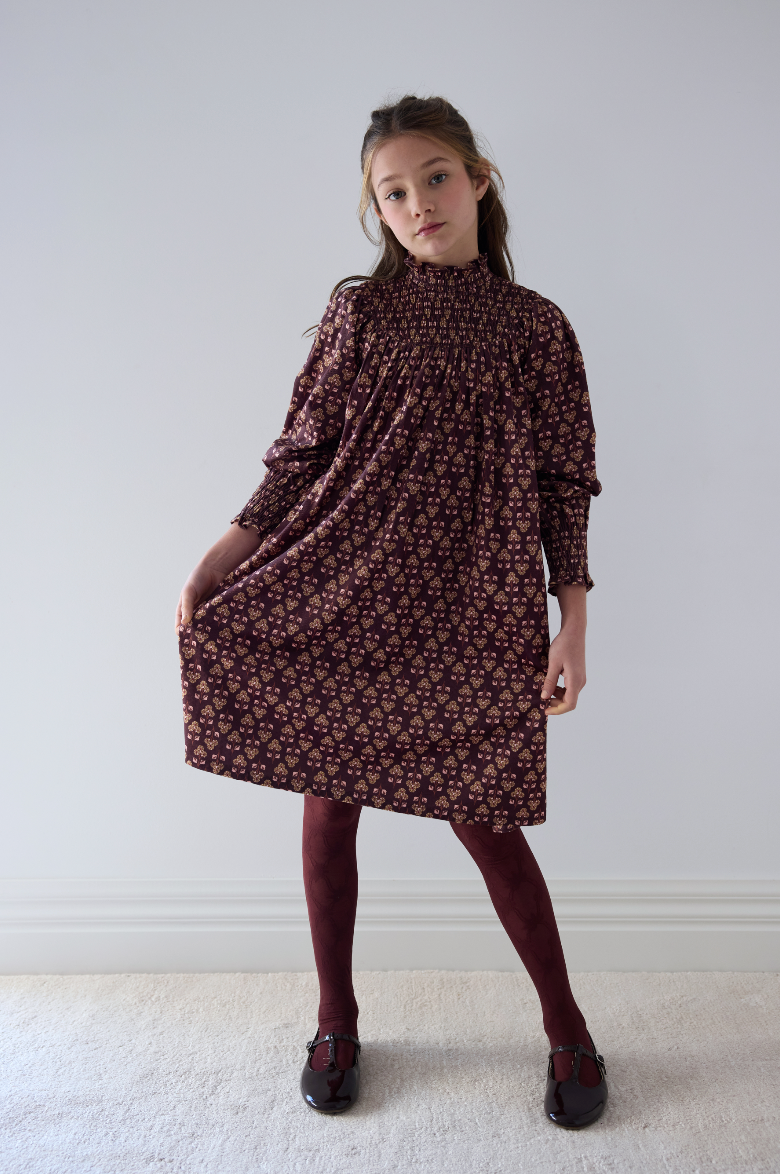 Steph The Label Girls Wallpaper Printed Cord Dress