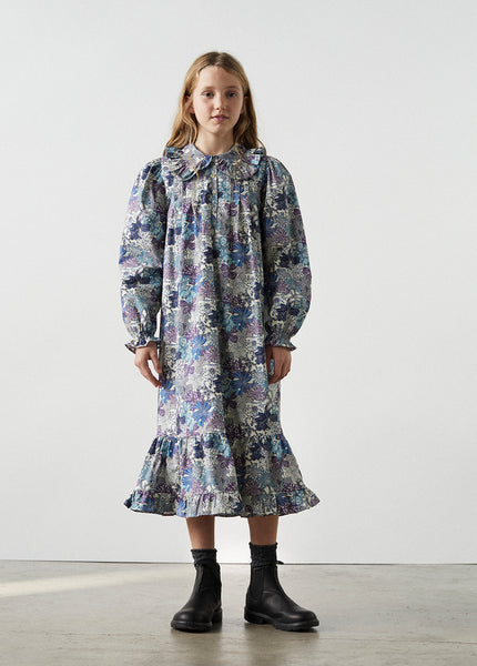 The New Society Mauve Print Sophia Dress
