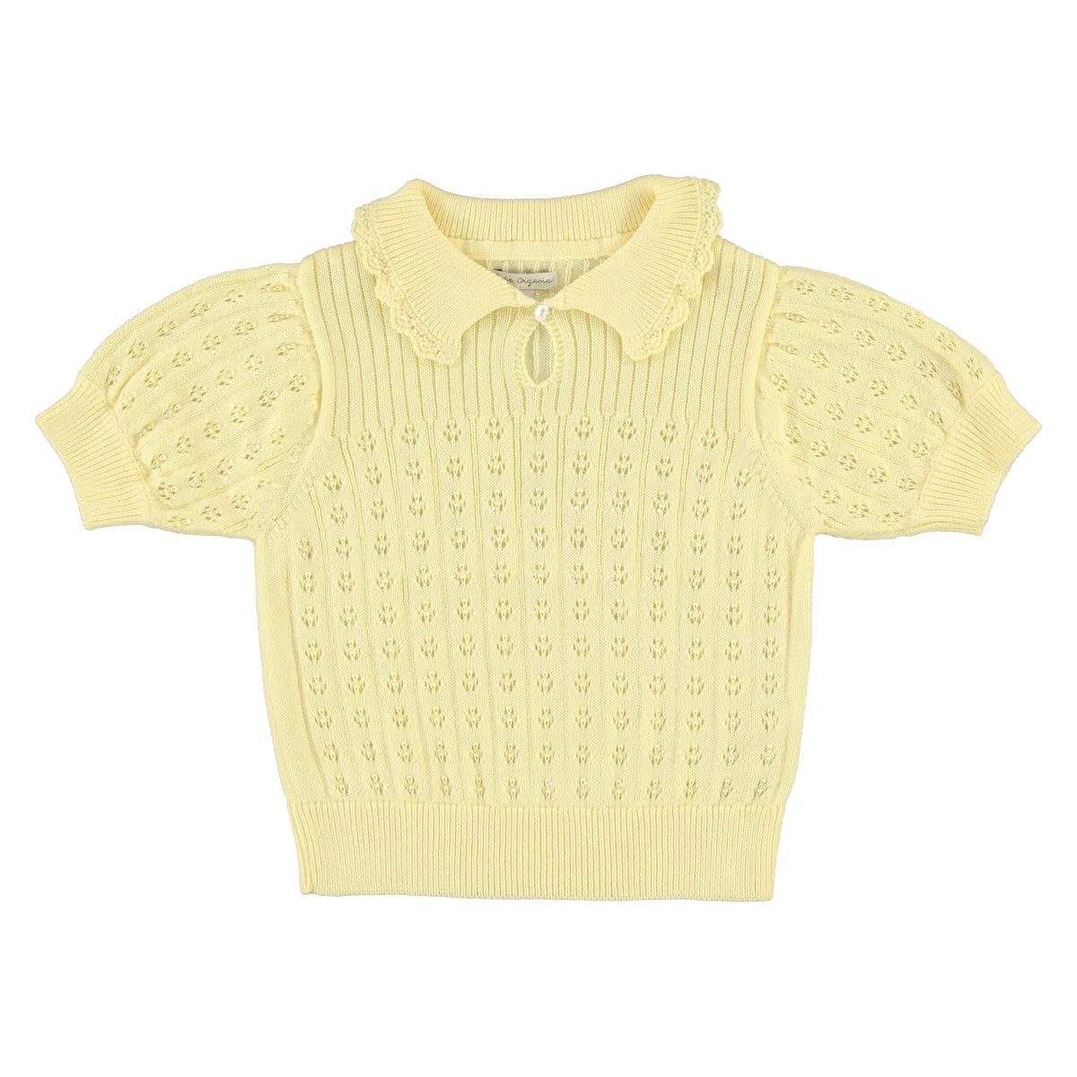 Bebe Organic Butter Yellow Knit Summer Sweater