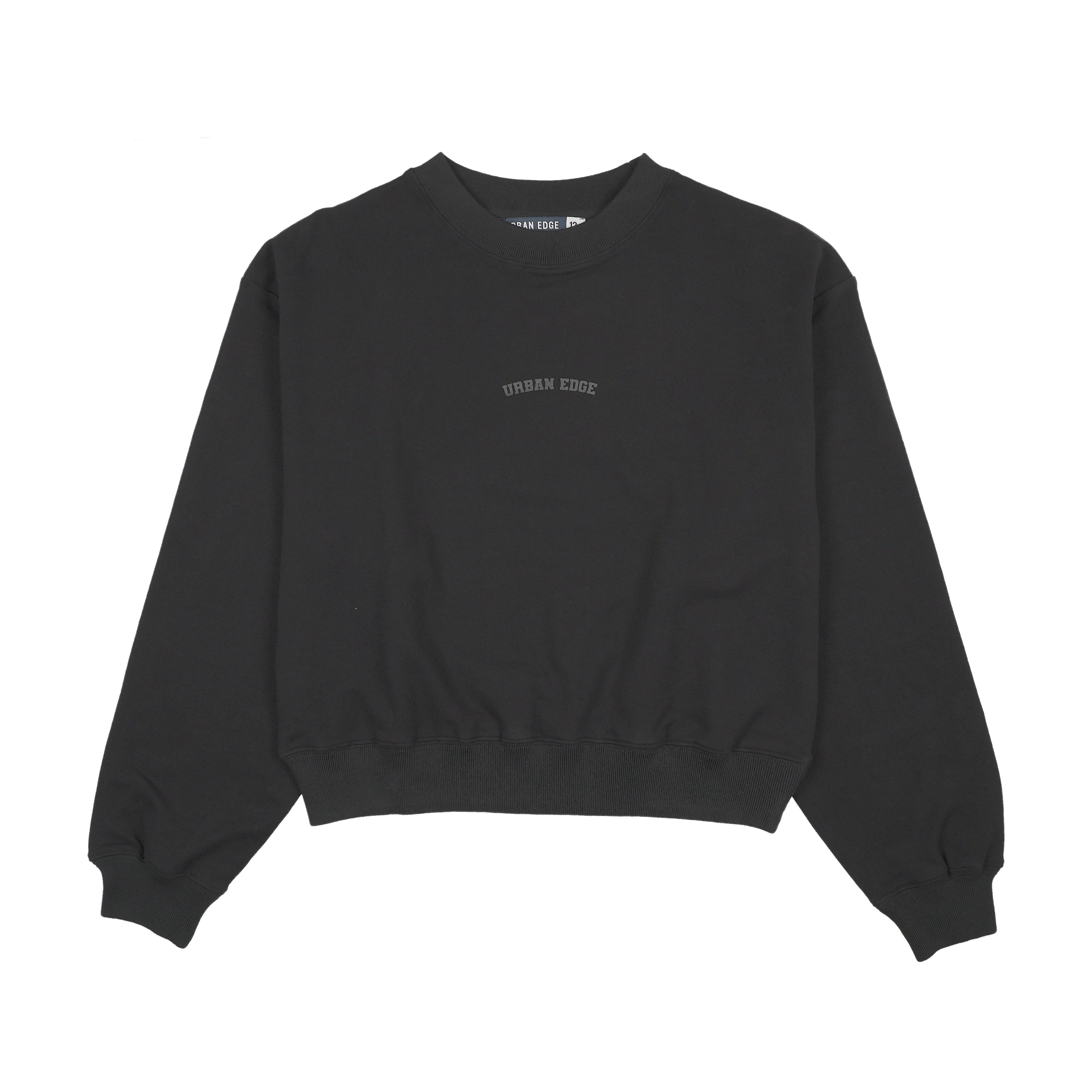 Urban Edge Teens Black Sweatset Sweatshirt