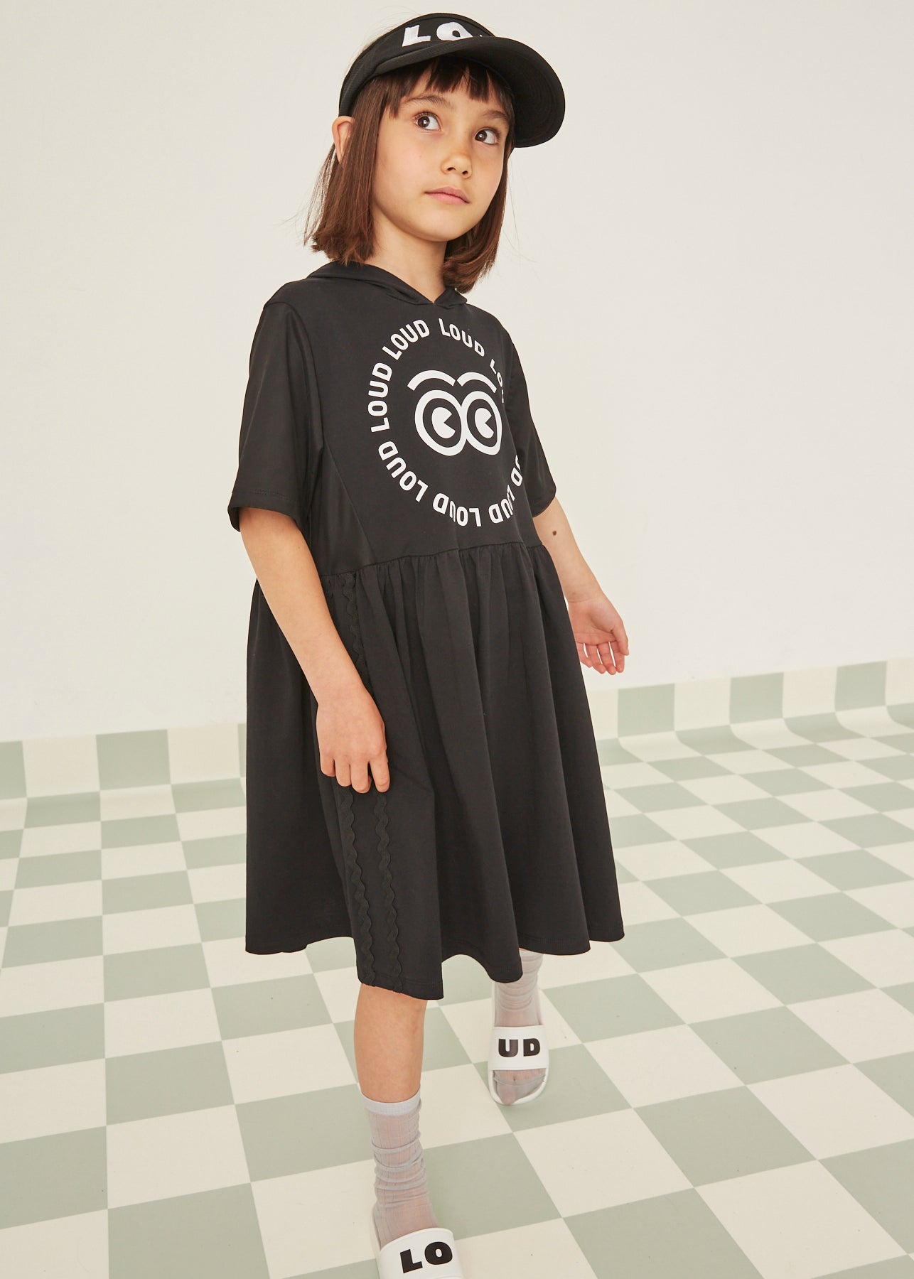 Loud Apparel Black Hood Dress