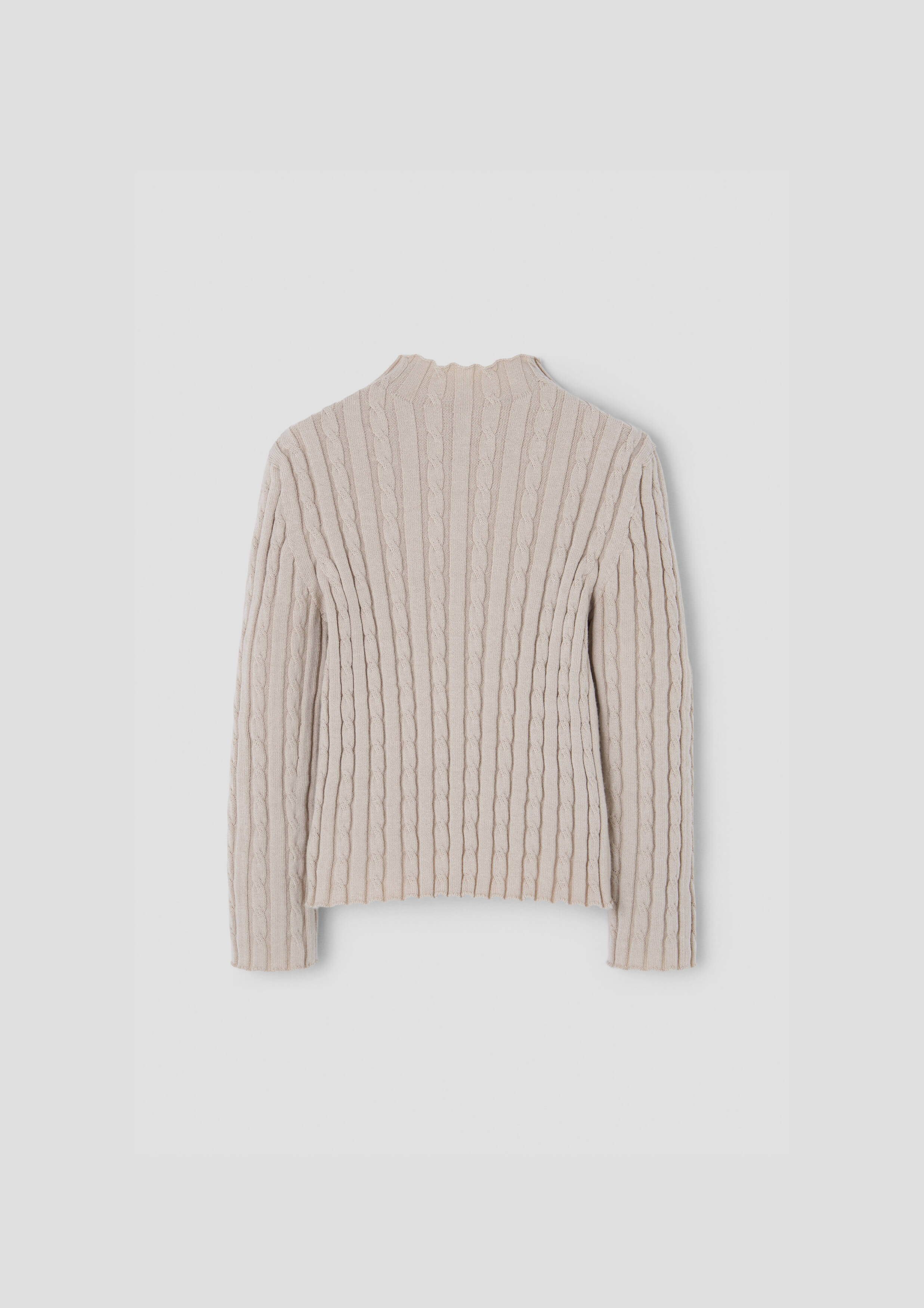 Popelin Baby Sand Perkins Neck Knitted Sweater