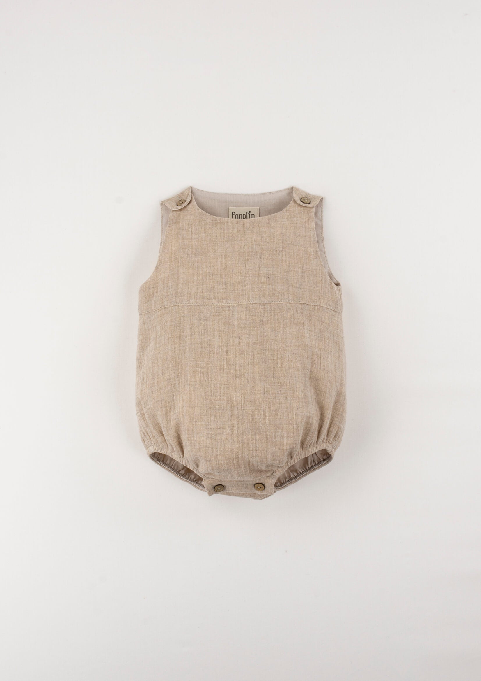 Popelin Sand Baby Romper Suit