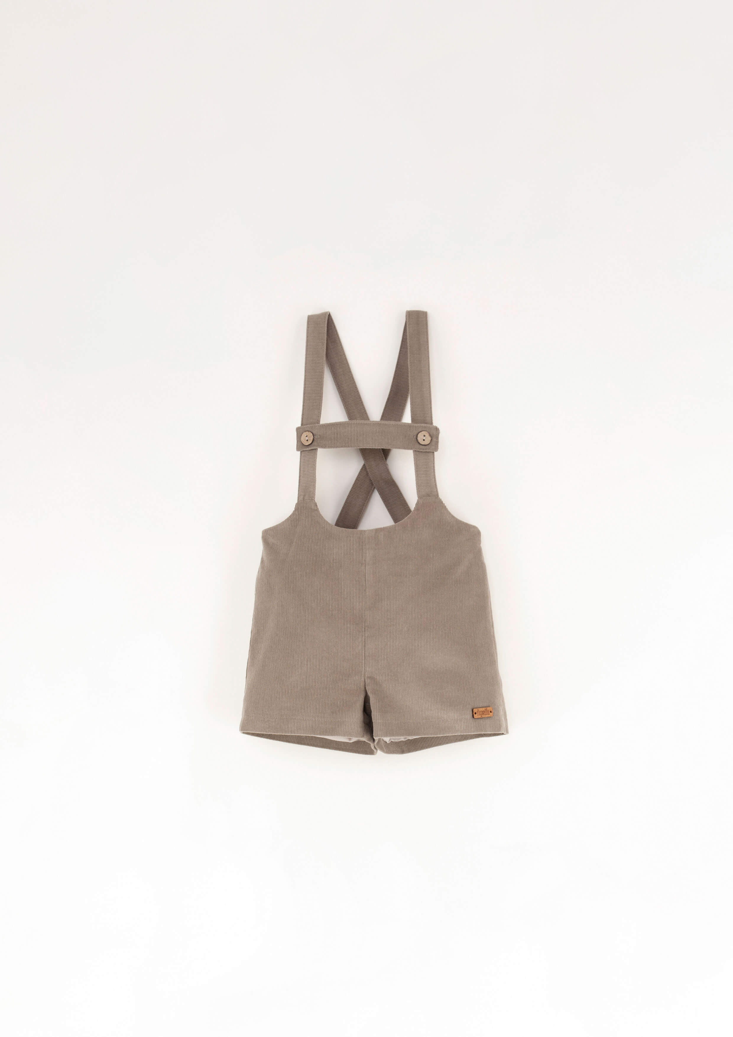 Popelin Taupe Pants with Straps