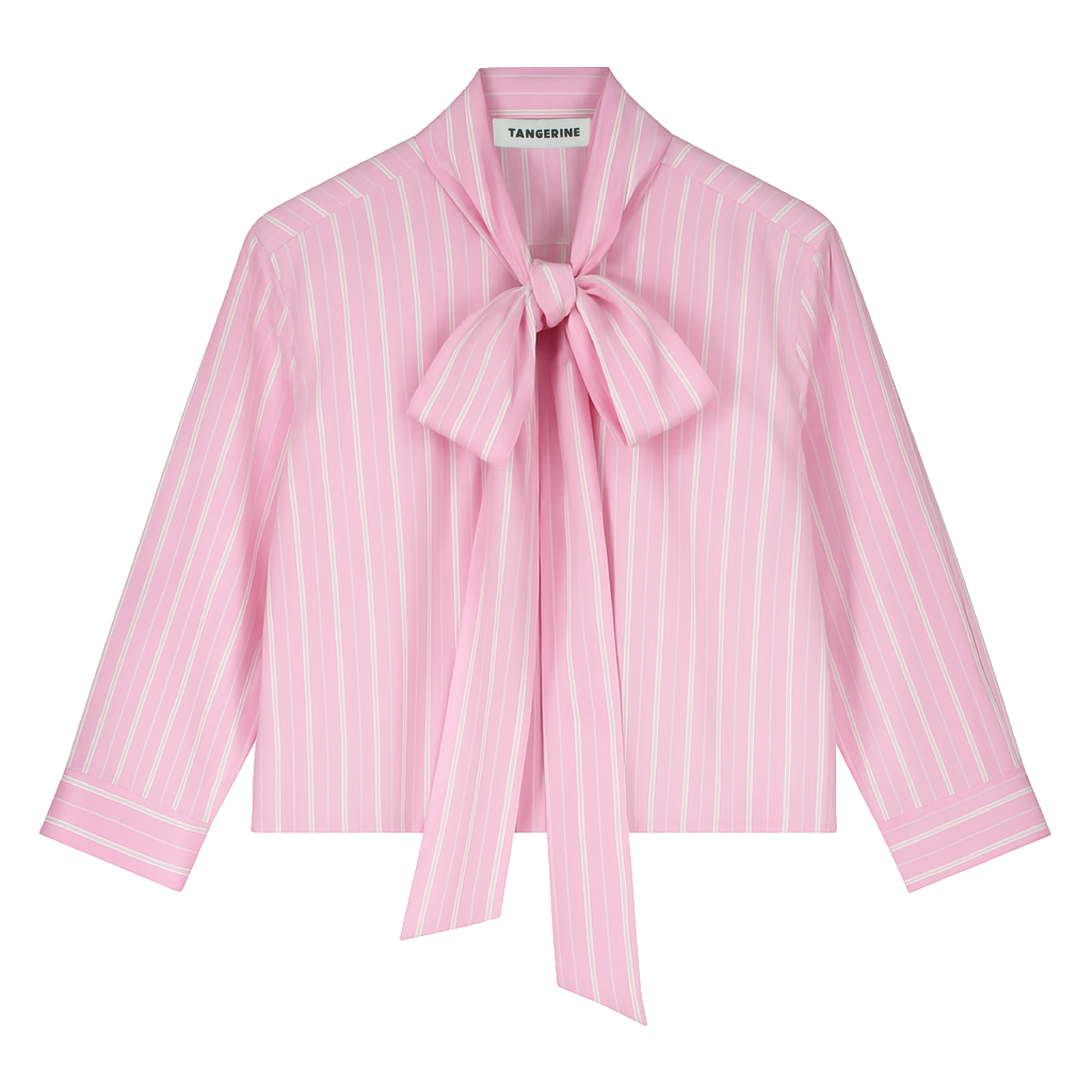 Tangerine Tie Neck Shirt – Once Child and Teen