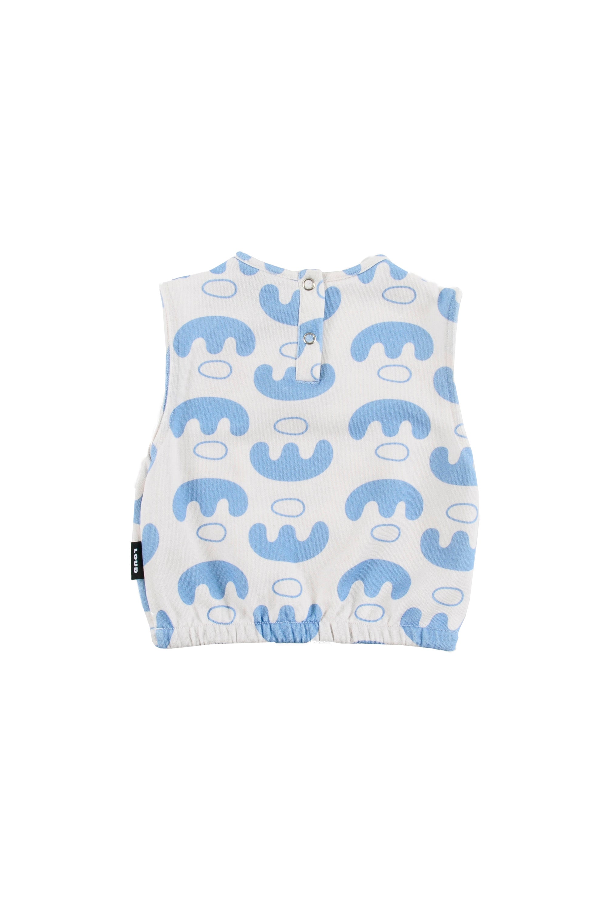 Loud Apparel Abstract Boat Sleeveless Blouse