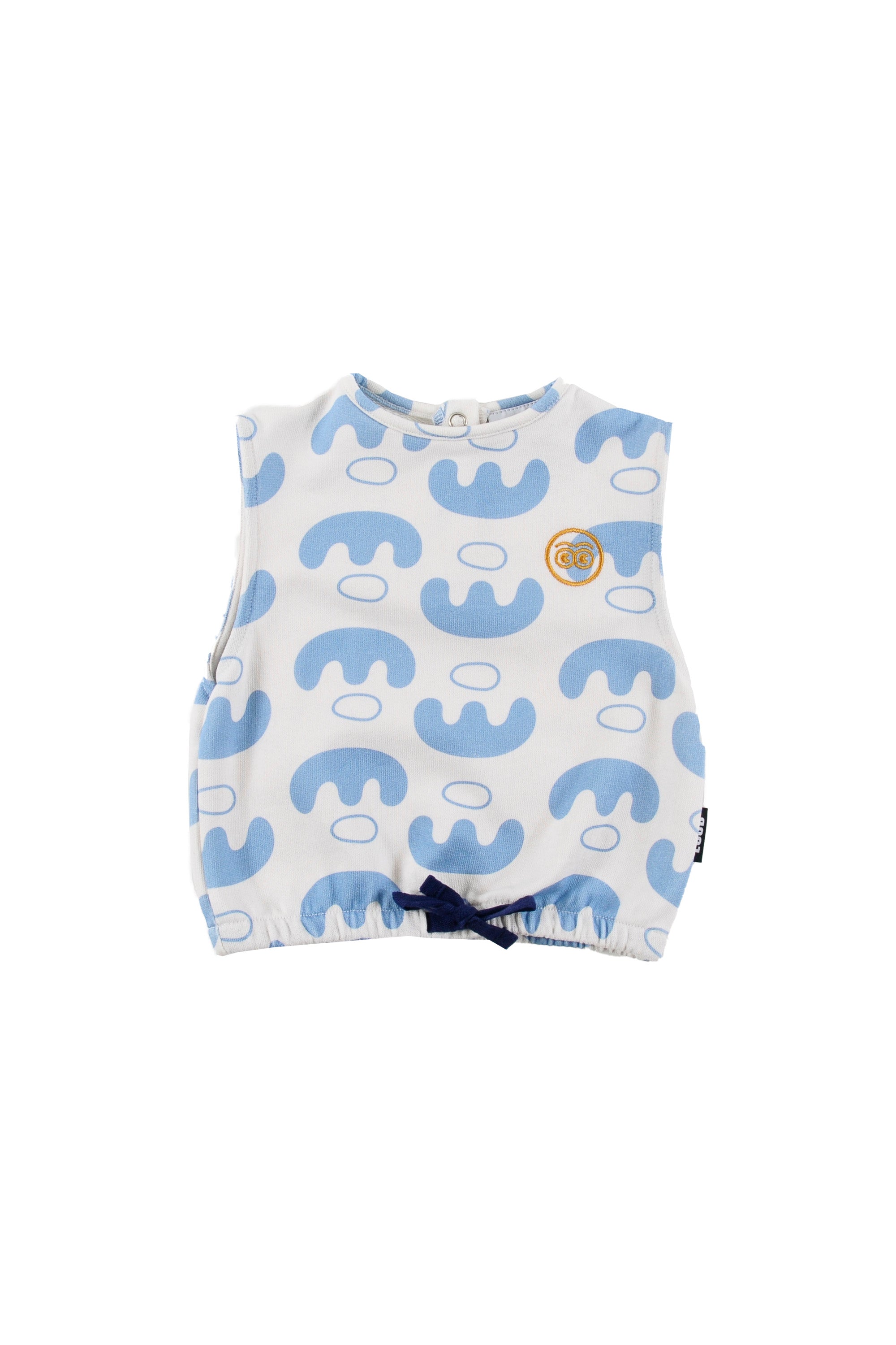Loud Apparel Abstract Boat Sleeveless Blouse