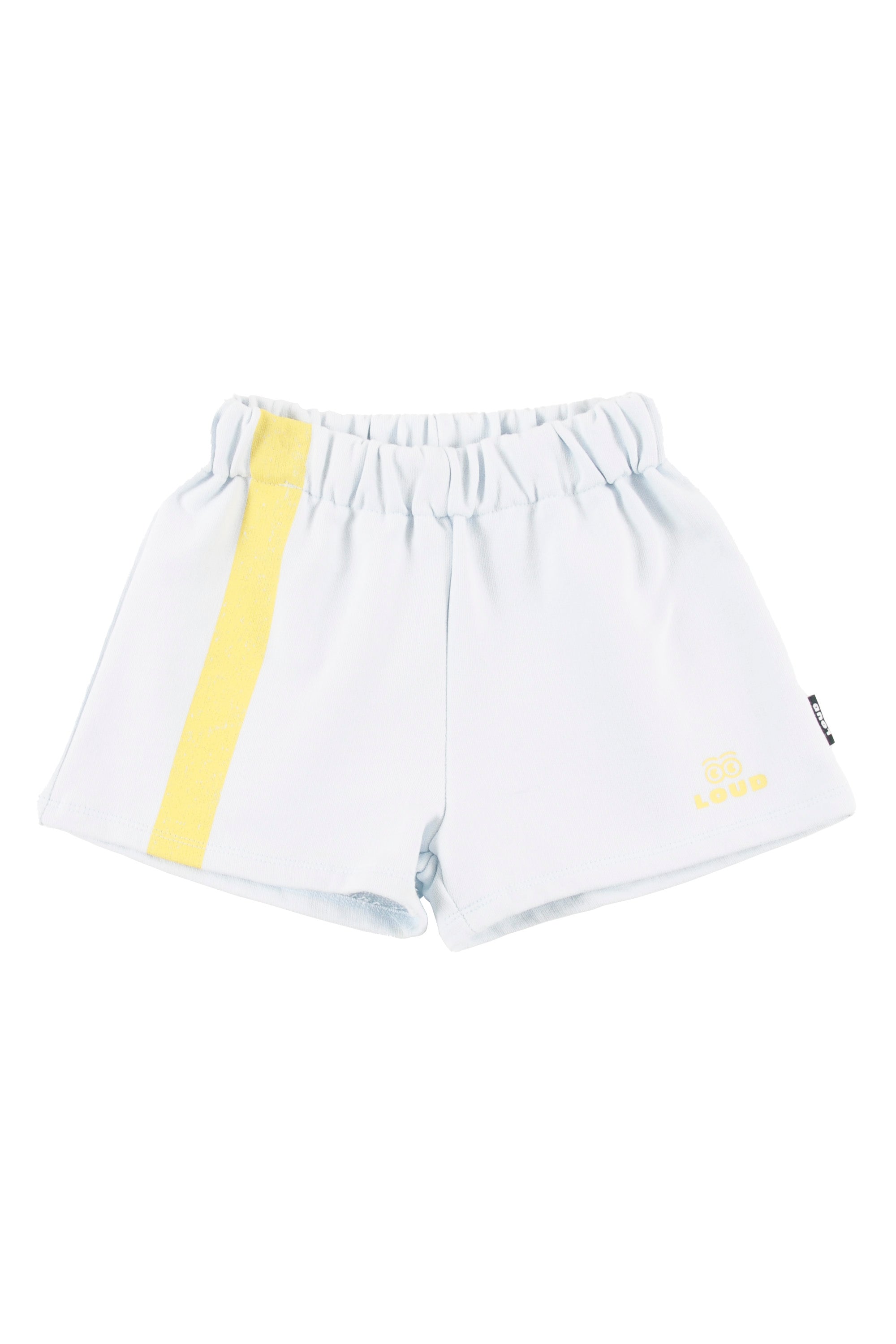 Loud Contrast Print Stripes Shorts