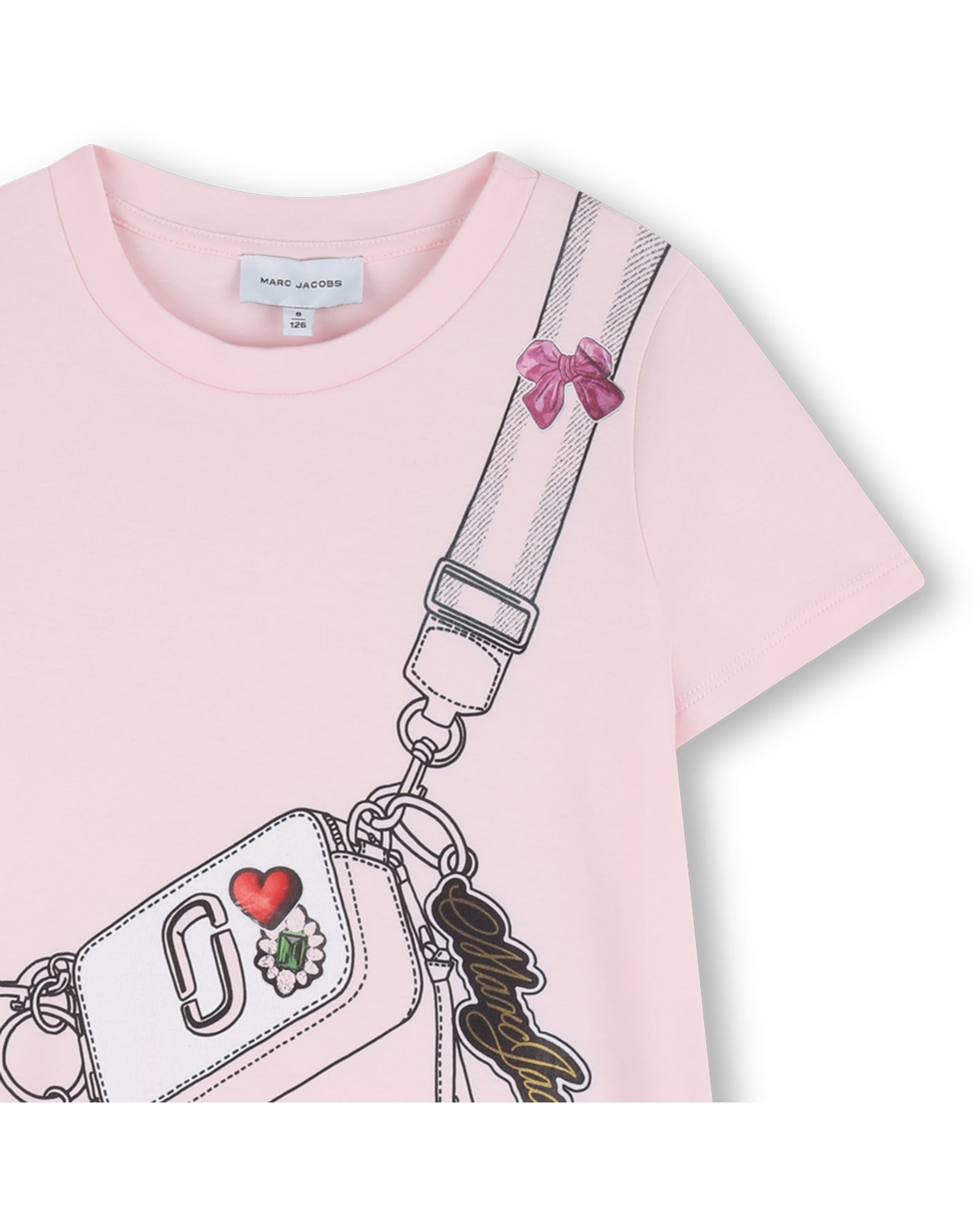 Little Marc Jacobs Pink Cotton Interlock Dress
