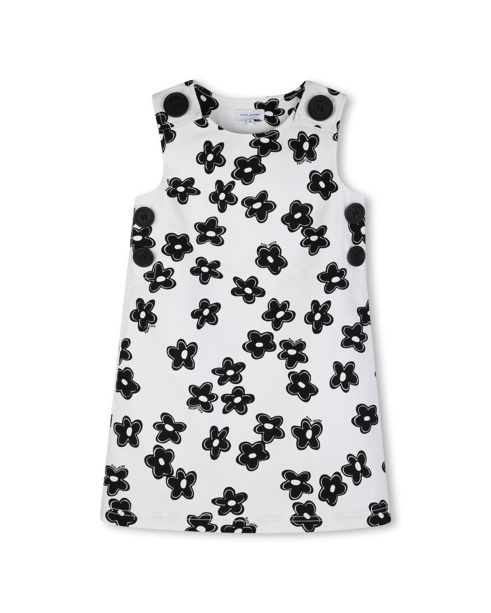 Little Marc Jacobs Ivory Sleeveless Trapeze Dress