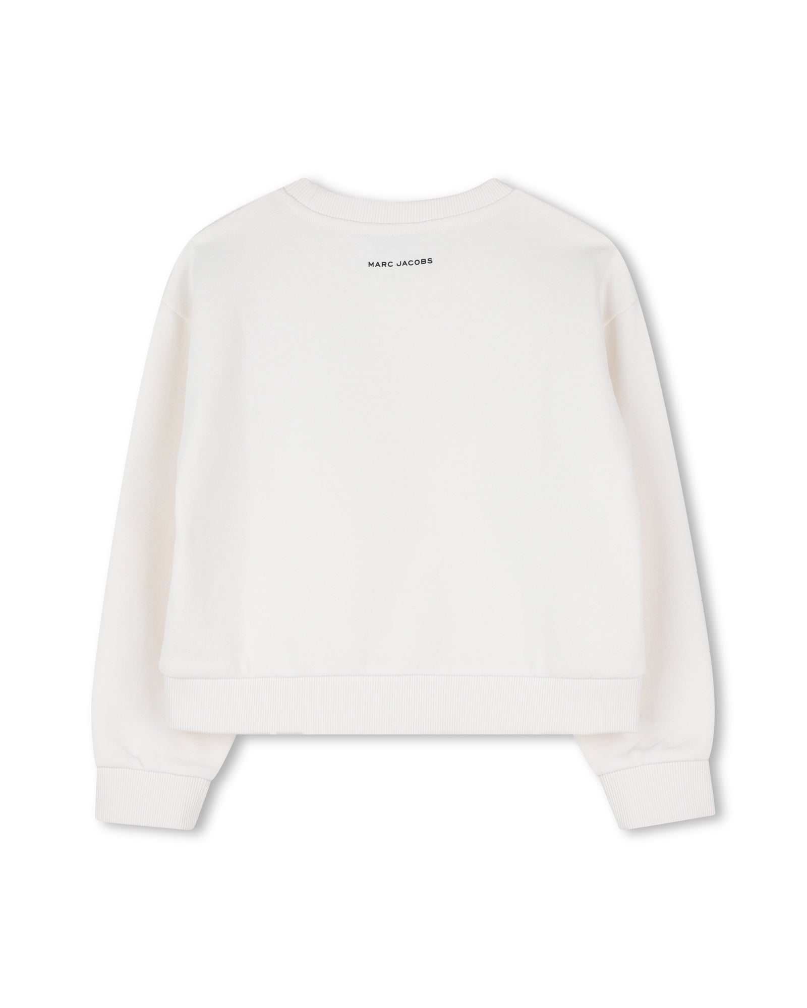Little Marc Jacobs Ivory Short White Cotton Fleece Sweatshirt