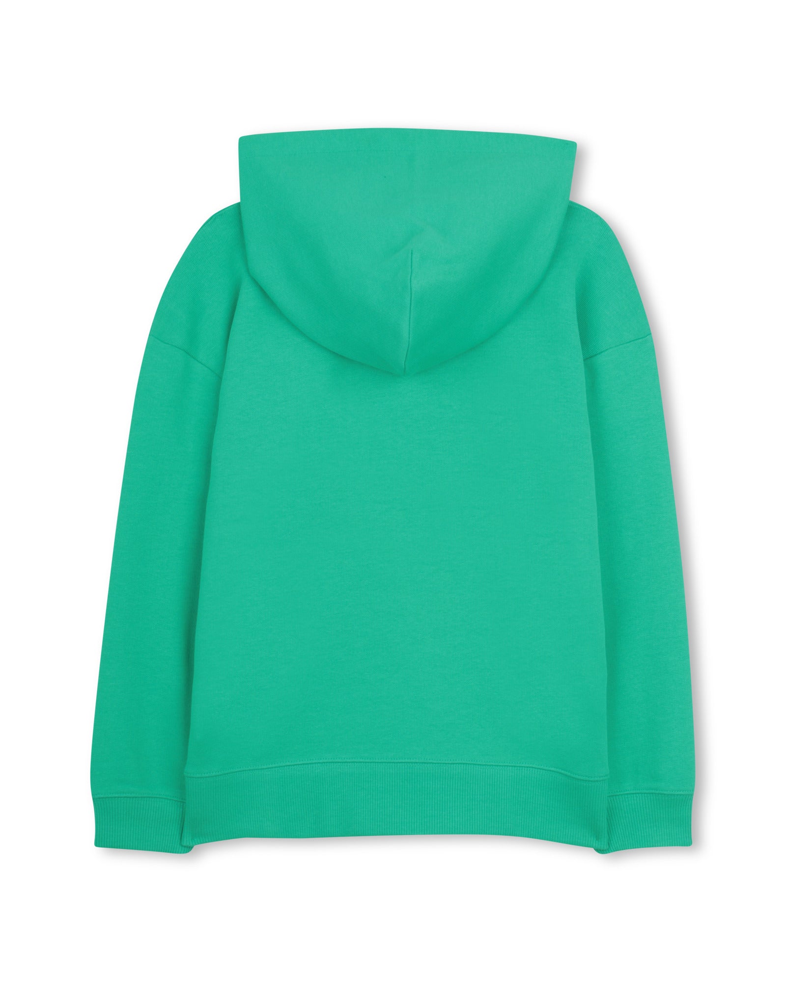 Little Marc Jacobs Sea Green Hooded Sweatshirt in Organic Cotton Fleece