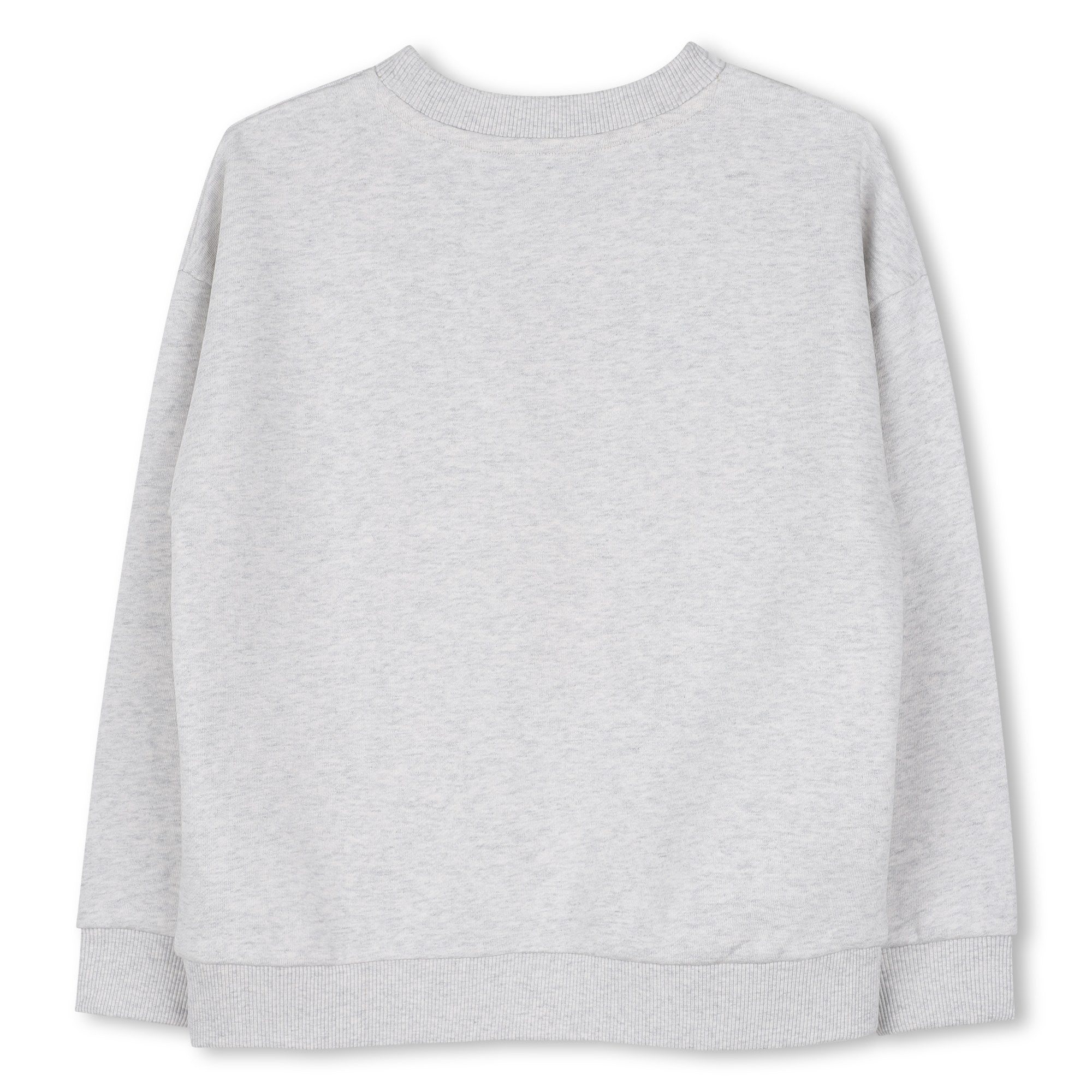 Little Marc Jacobs Girls Light Heather Gray Sweatshirt