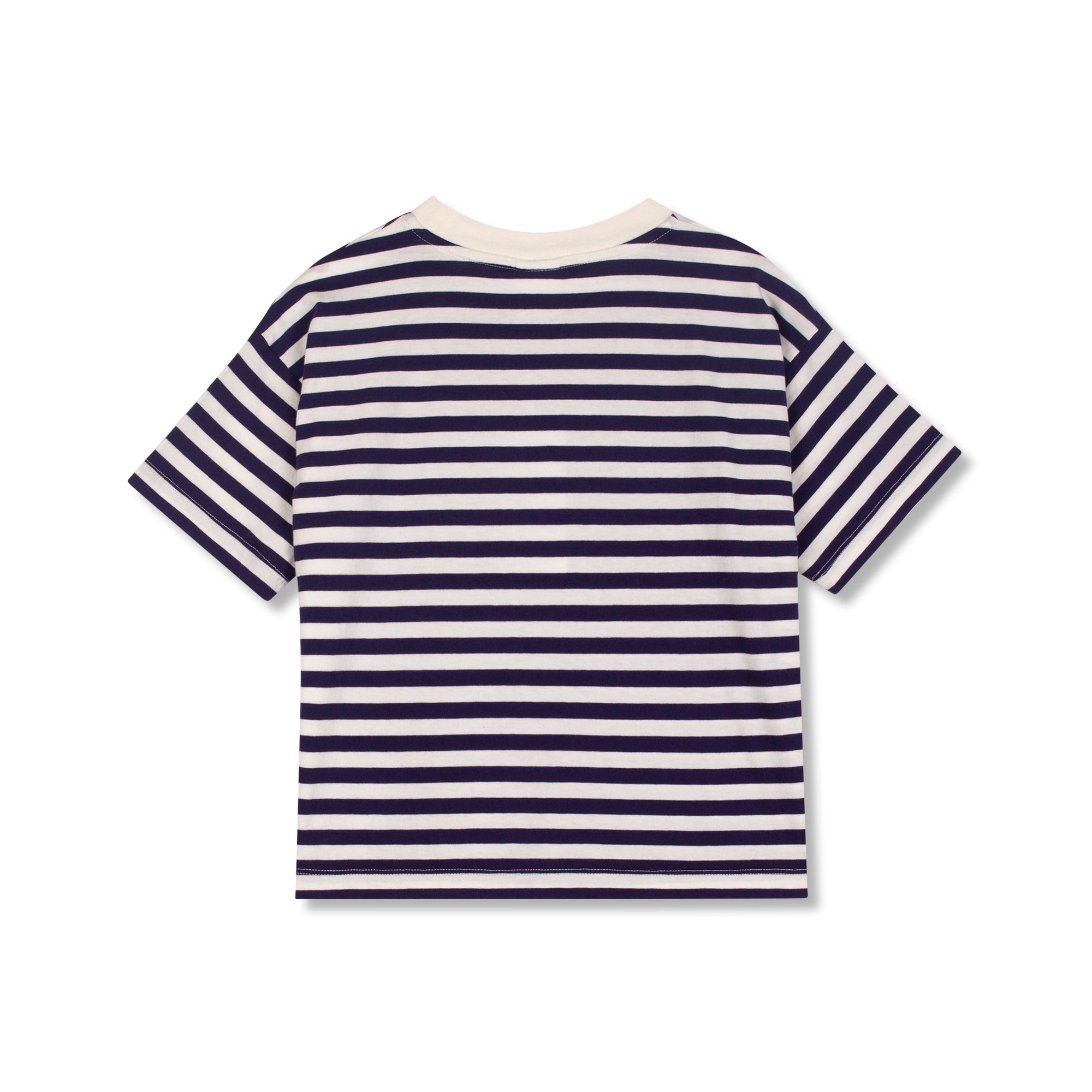 Wynken Night Navy Stripe Cap Tee