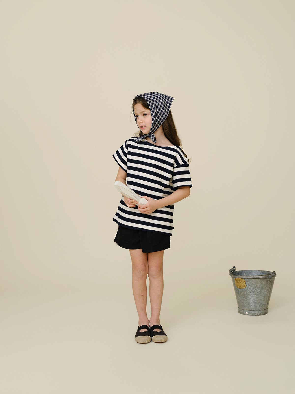 Bene Bene Marine Button T-Shirt