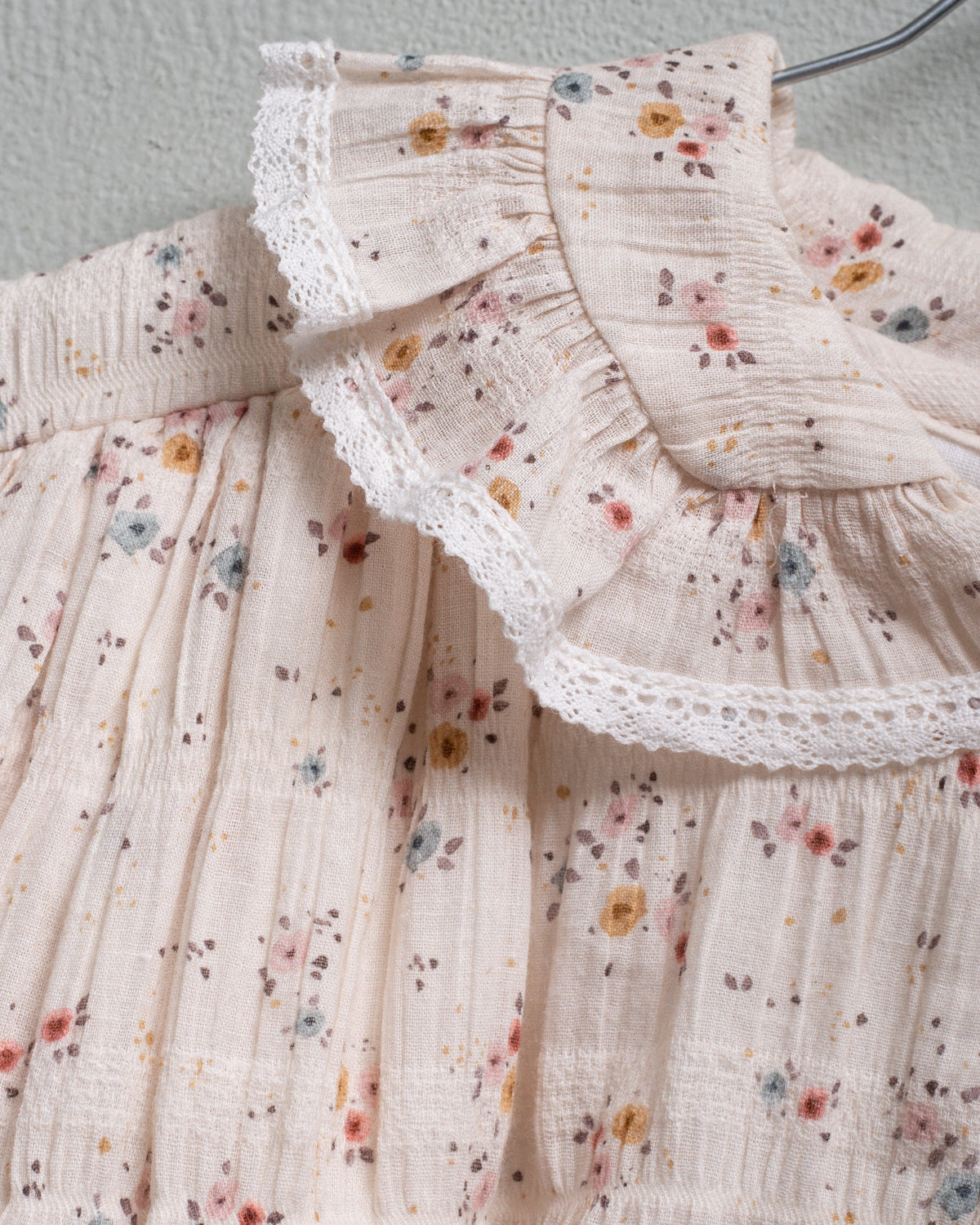 Cosmosophie Cream with Floral Print Alma Dress
