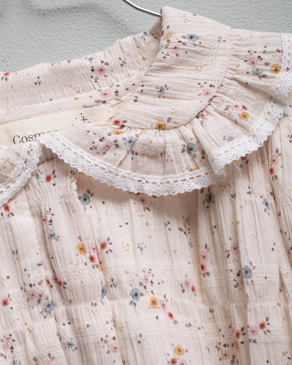 Cosmosophie Cream with Floral Print Alma Dress