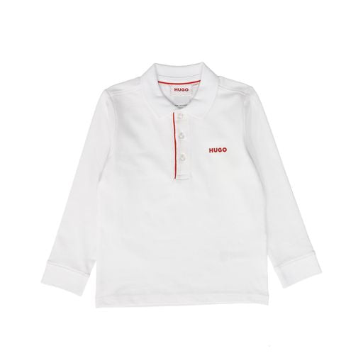 Hugo White Classic Logo Polo