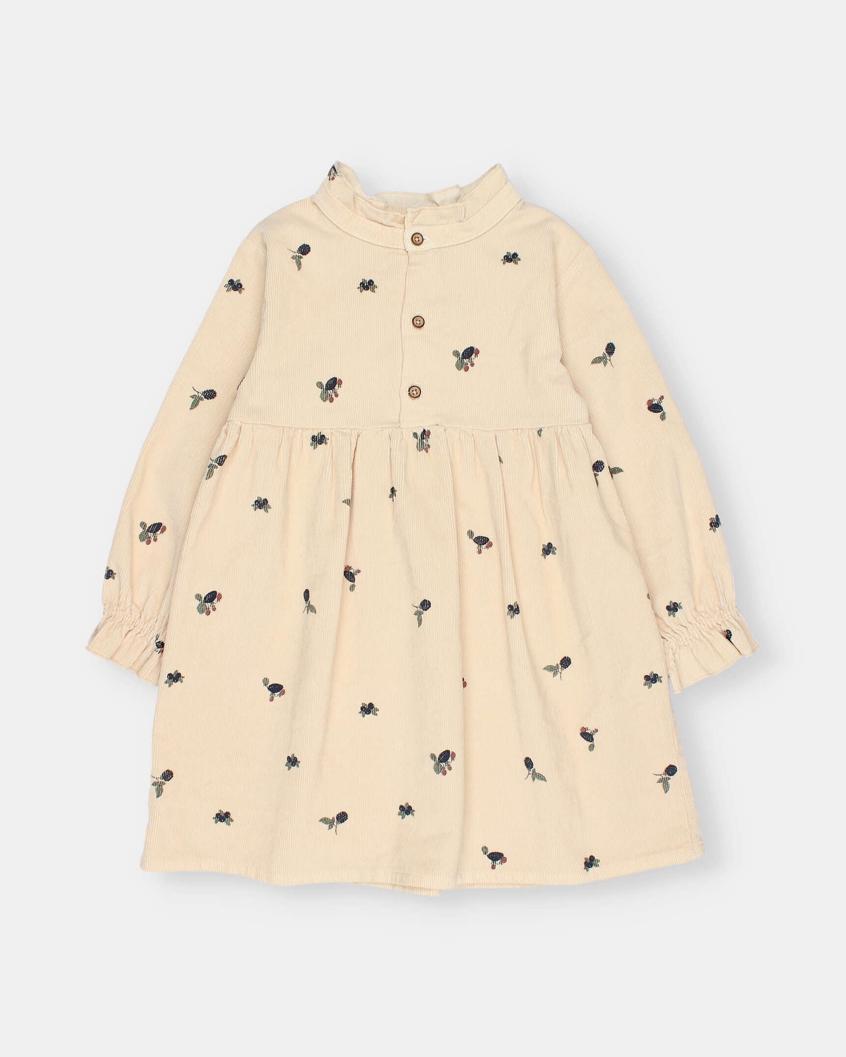 Buho Pale Pink Printed Collared Dress
