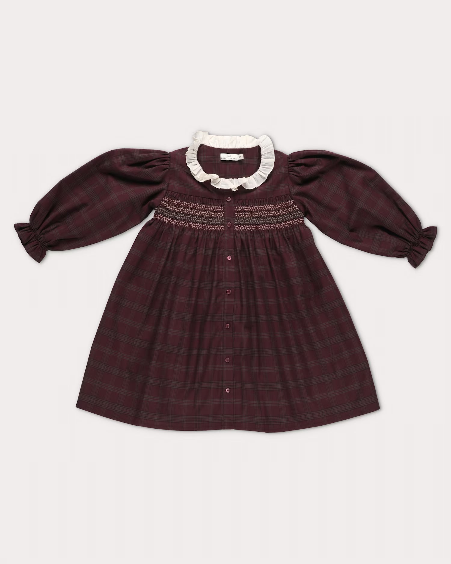 Early Sunday Girls Plum Jeanette Dress