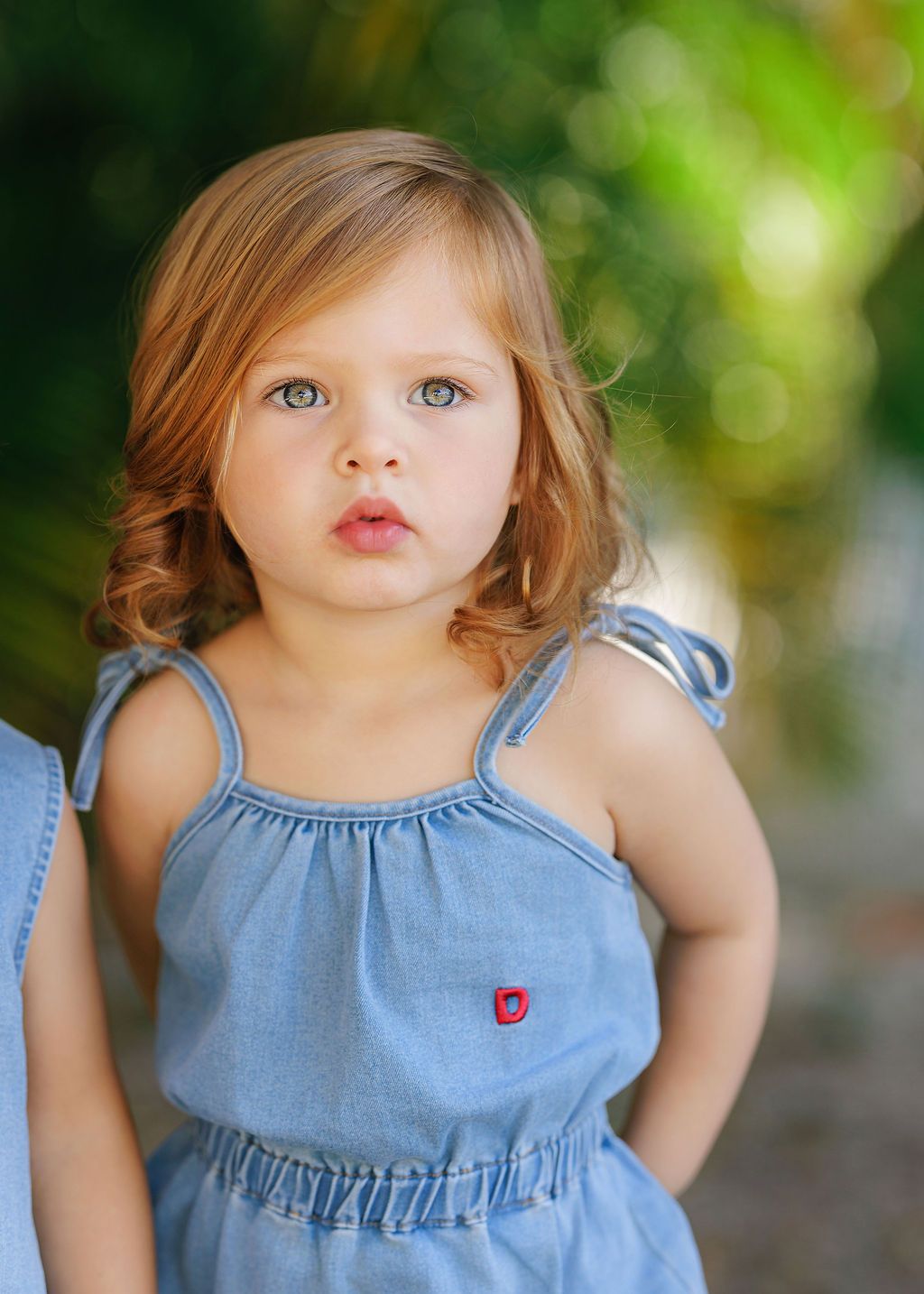 Duet Baby Girl Signature Denim Romper