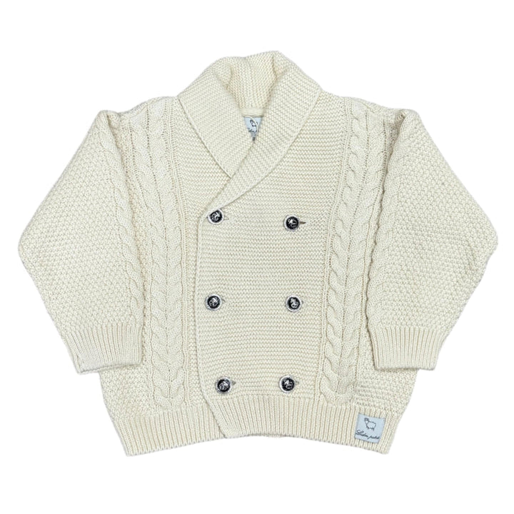 LRDM Alain Double Breasted Cardigan Sand