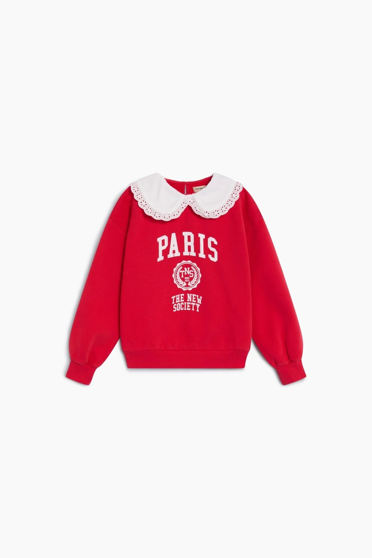 The New Society Girls Chinese Red Paris Sweatshirt