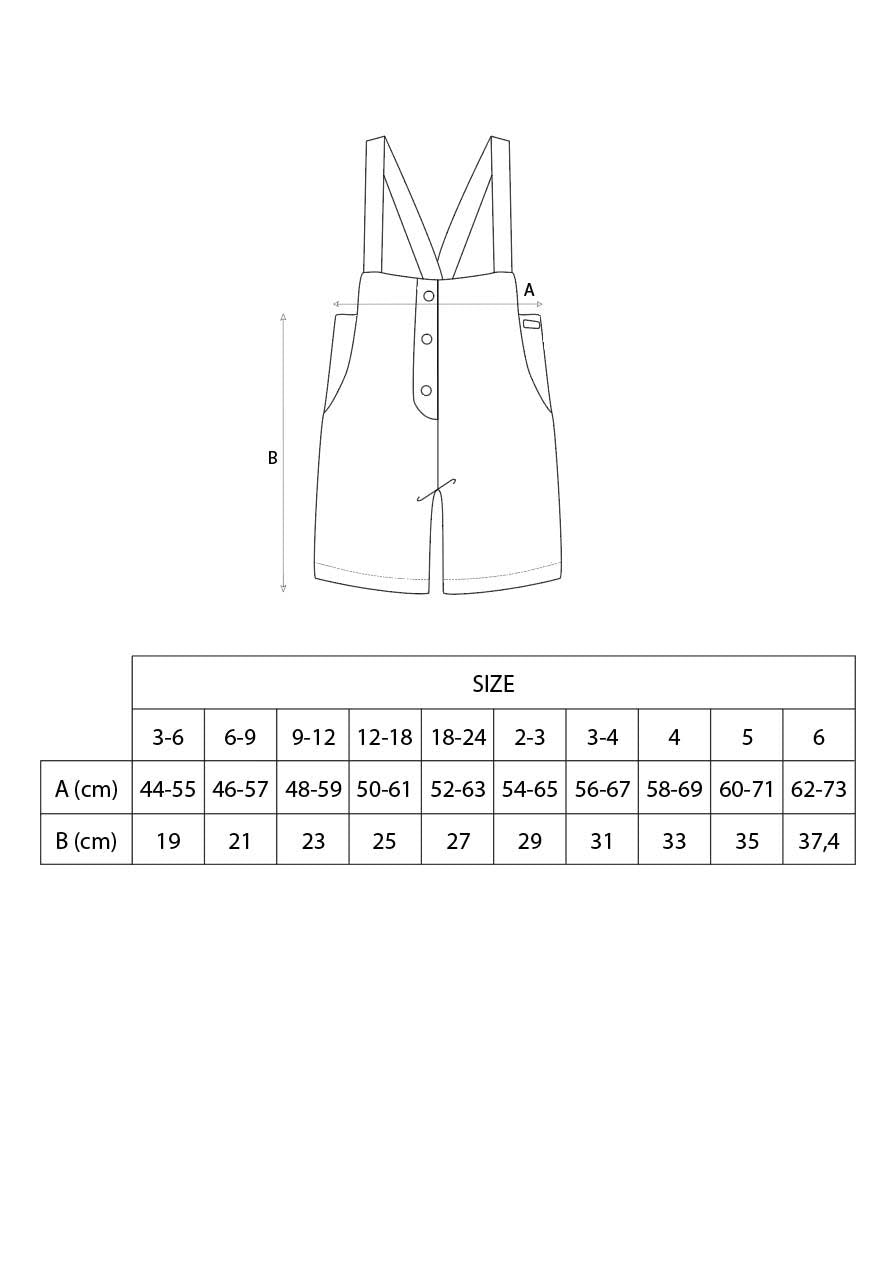 Popelin Grey Checked Pants with Straps