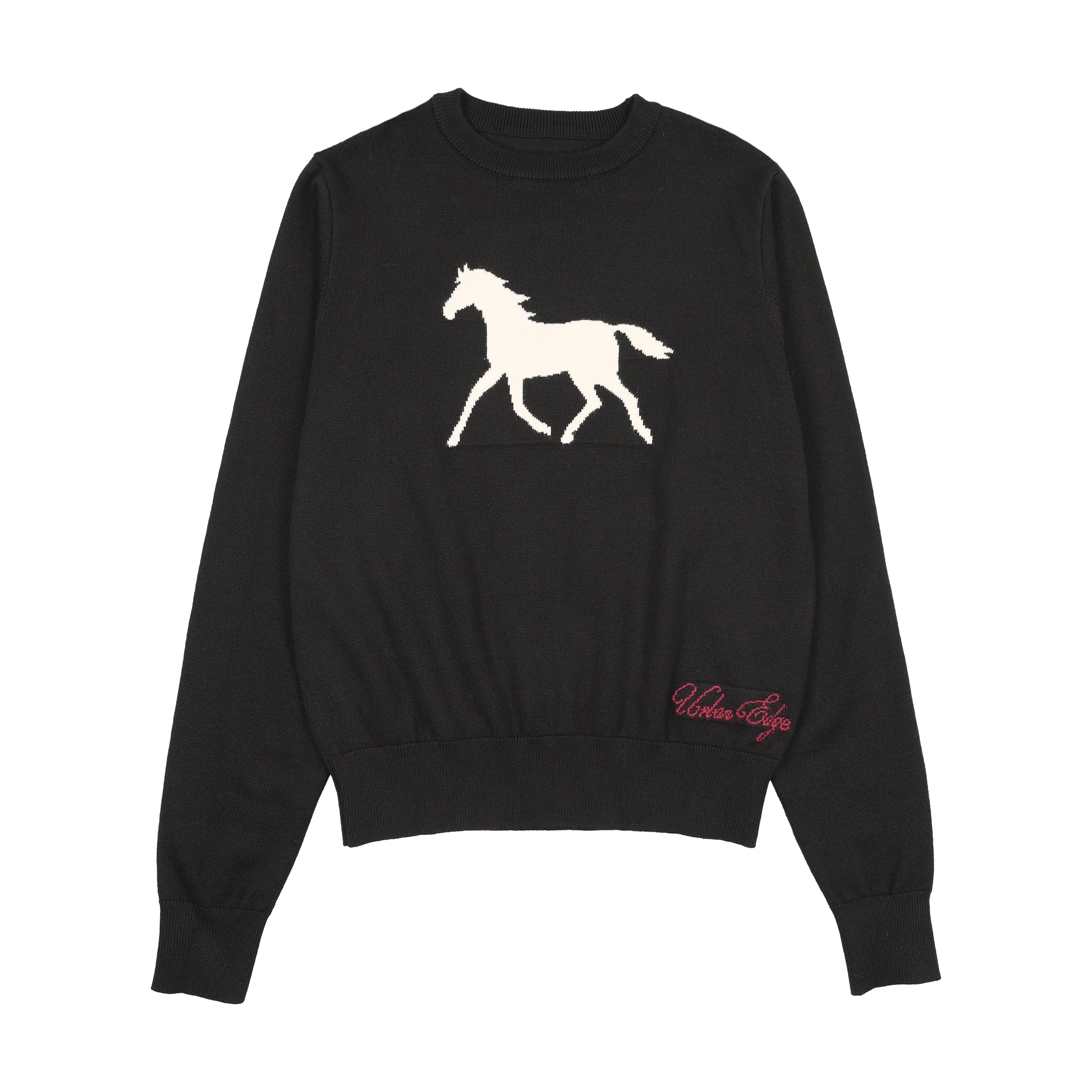 Urban Edge Black Horse Knit