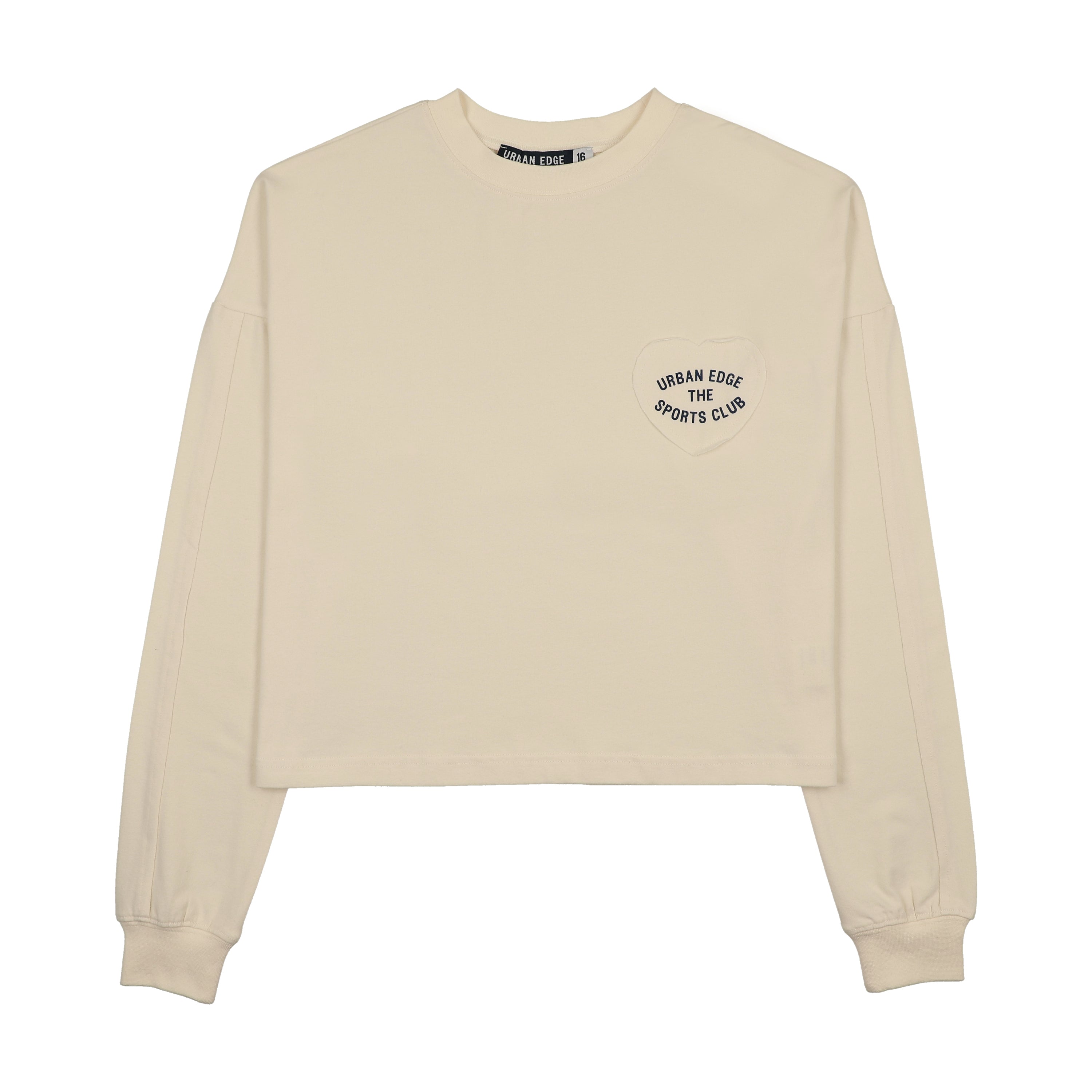 Urban Edge Off-White Heart Patch Tee