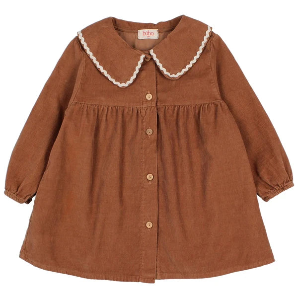 Buho Baby Cookie Soft Velour Dress