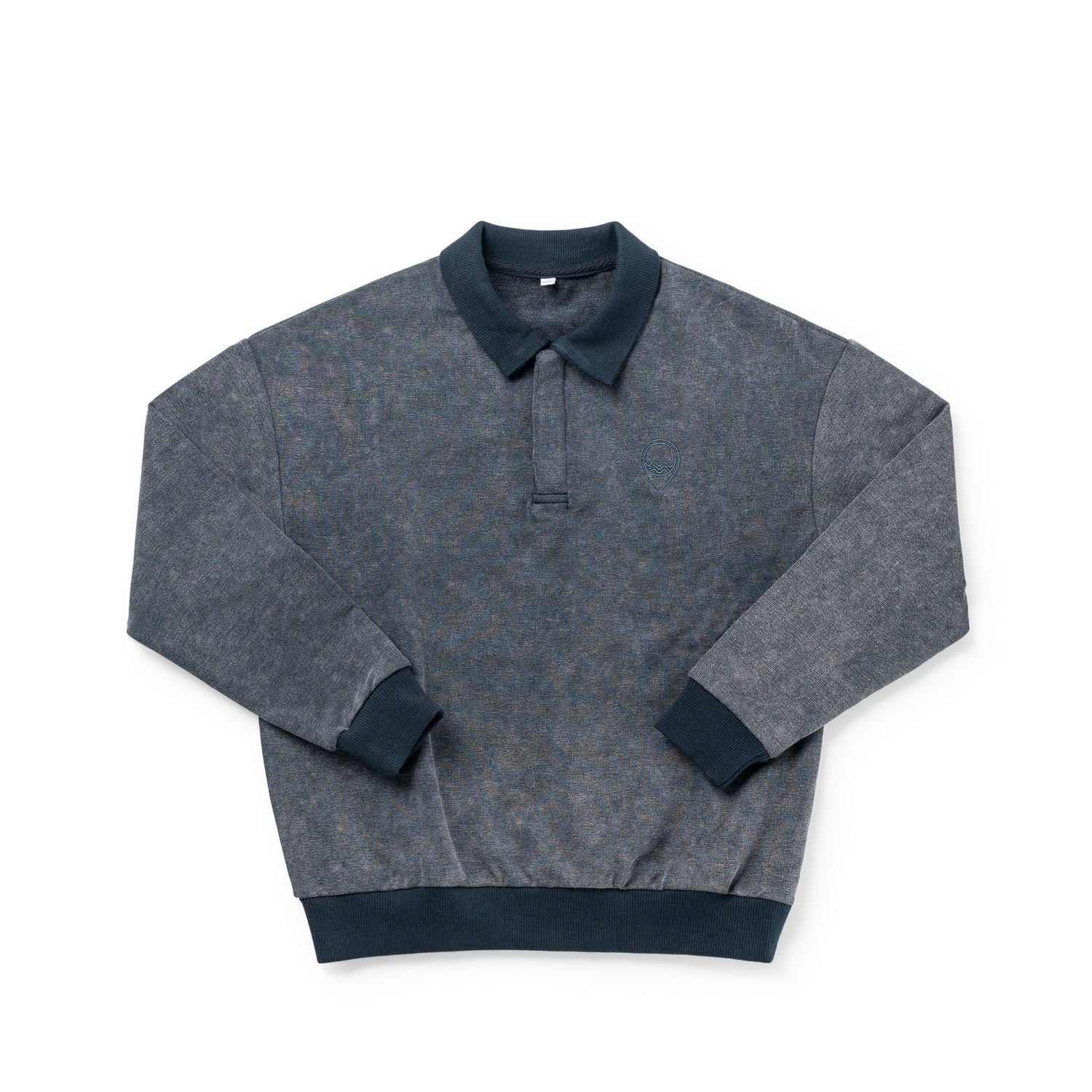 Birnham on the Sea Boys Navy Wash Boy Sweatshirt Polo