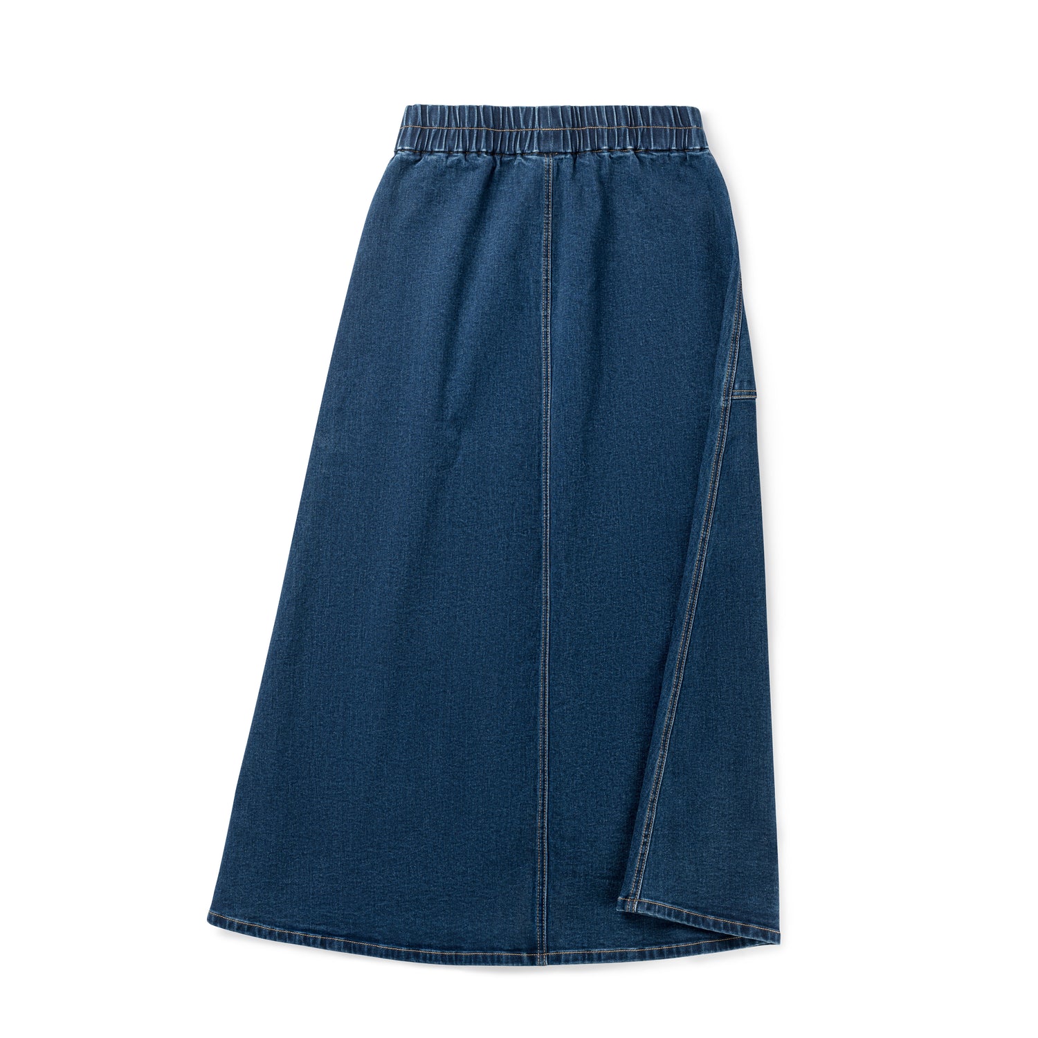 Birnham on the Sea Teens Dark Denim Midi Pocket Skirt