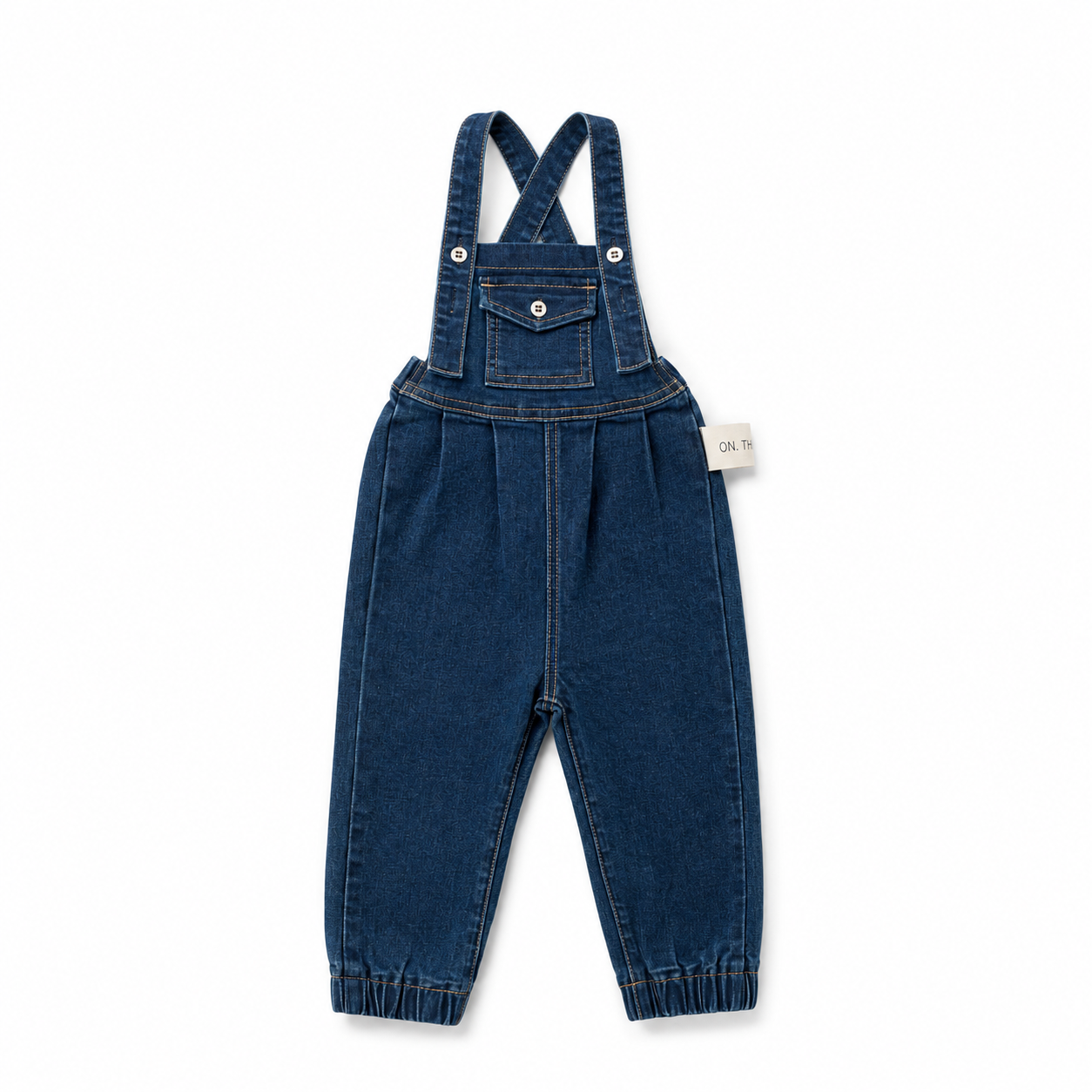 Birnham on the Sea Baby Dark Denim Front Pocket Overalls