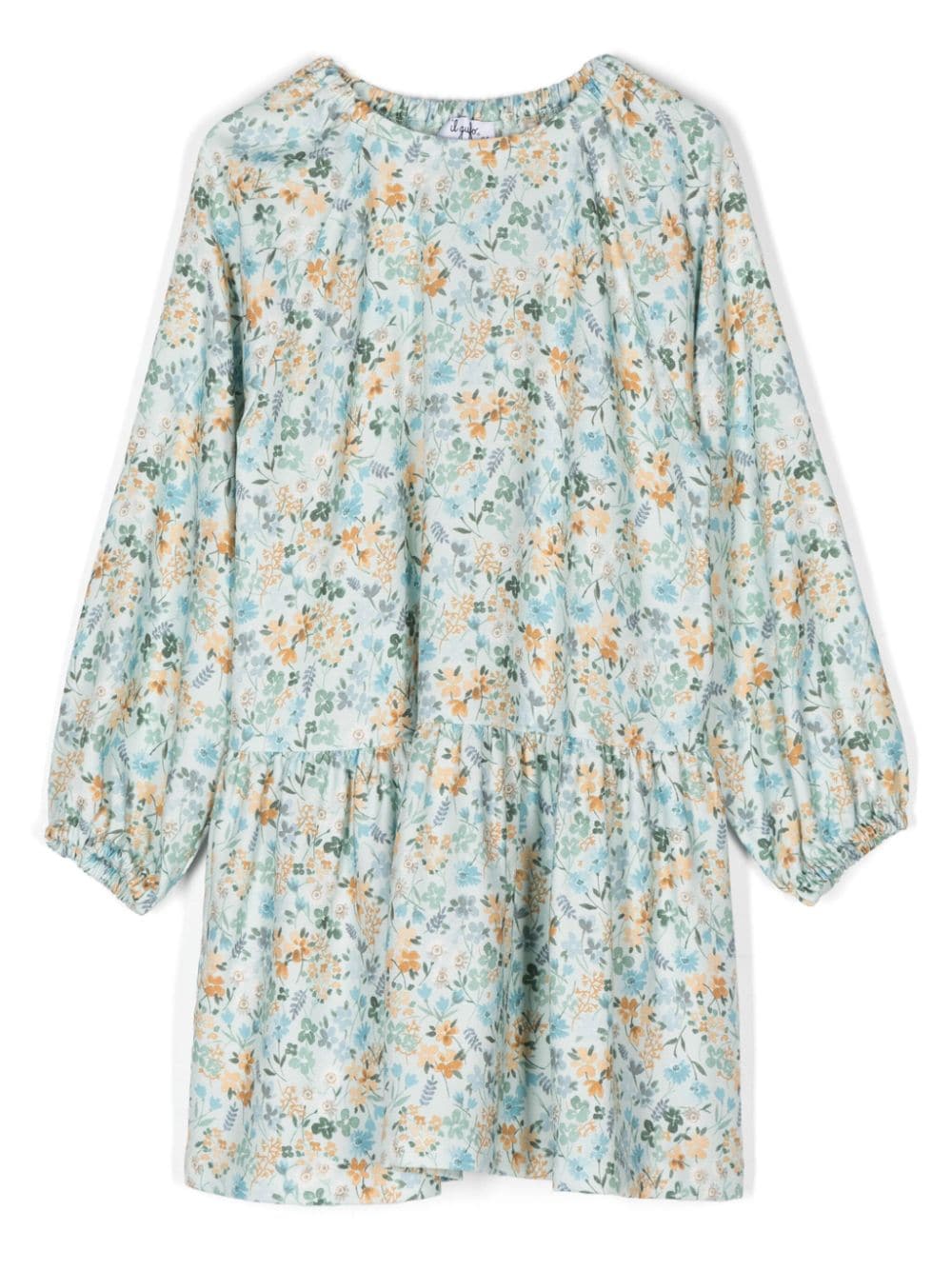 Il Gufo Blue Floral Dress