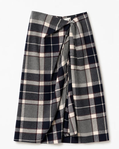 Unlabel Navy Square Shiver Skirt