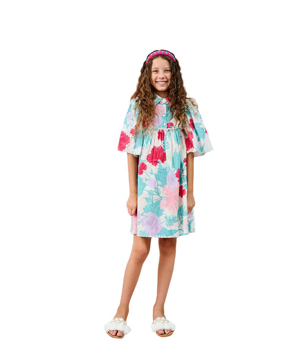 Porter Multicolor Floral Design Dress