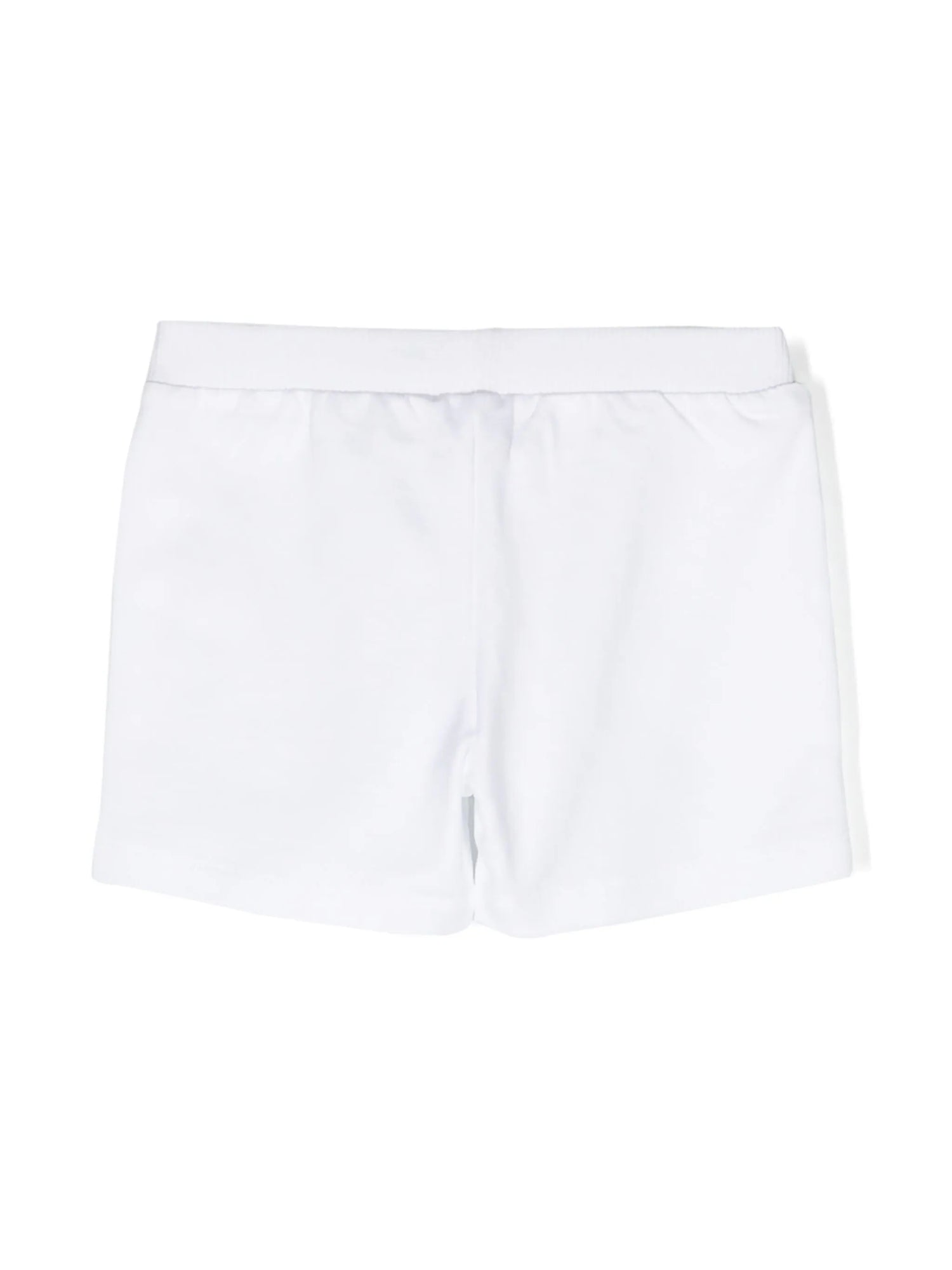 Moschino White Logo Shorts