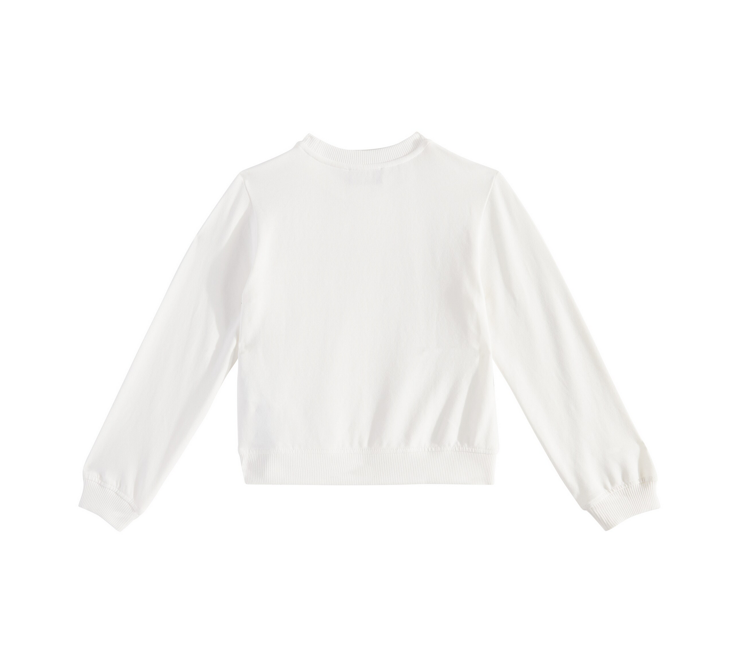 Moschino Cream with Small Heart Logo Sweatshirt